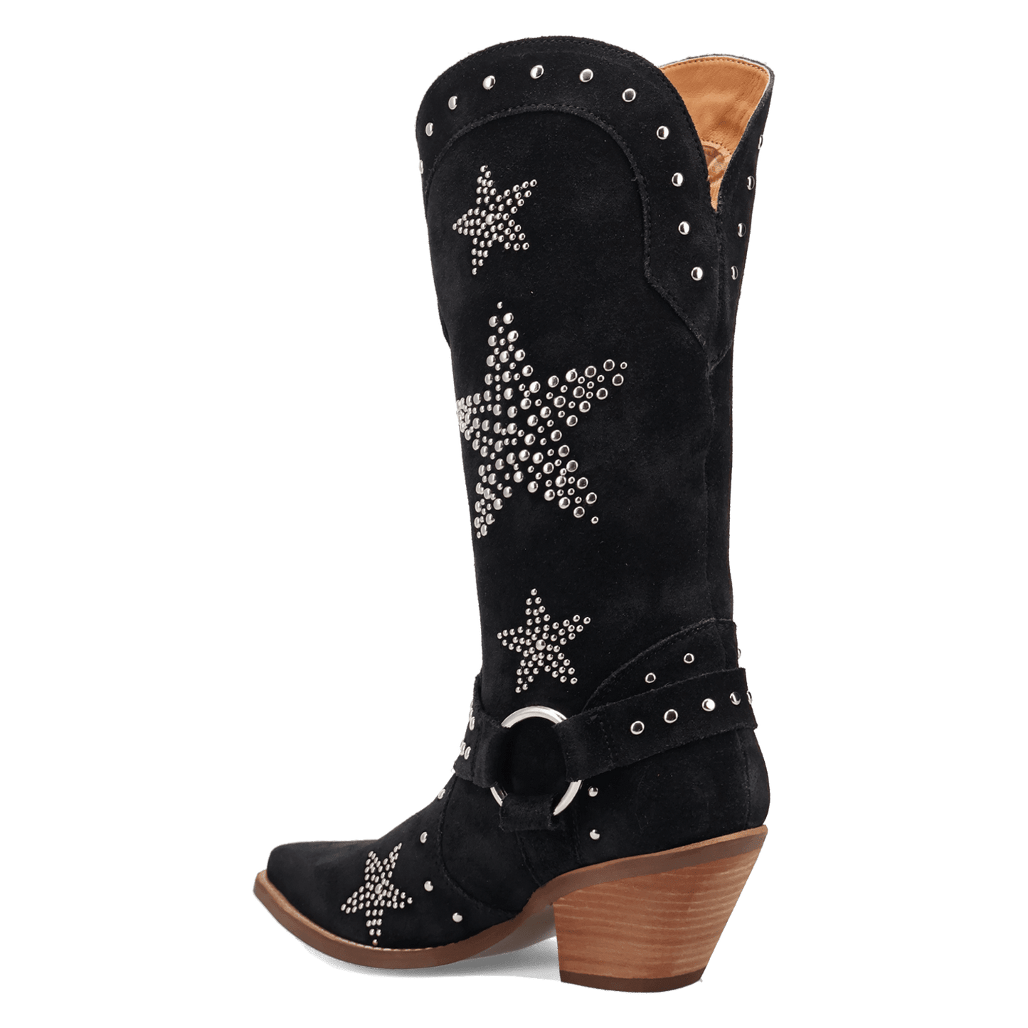 PRODUCT SHOT LUCKY STARS SUEDE LEATHER BOOT AT 270 DEGREE ANGLE