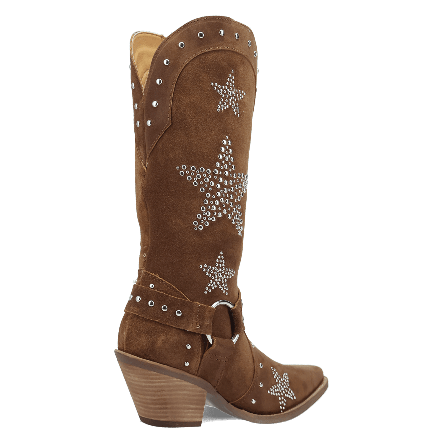 PRODUCT SHOT LUCKY STARS SUEDE LEATHER BOOT AT 315 DEGREE ANGLE