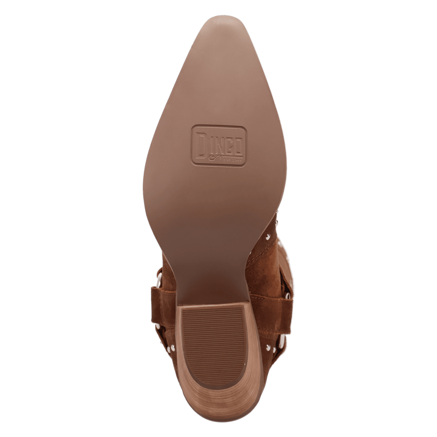 PRODUCT SHOT LUCKY STARS SUEDE LEATHER BOOT AT OUTSOLE ANGLE