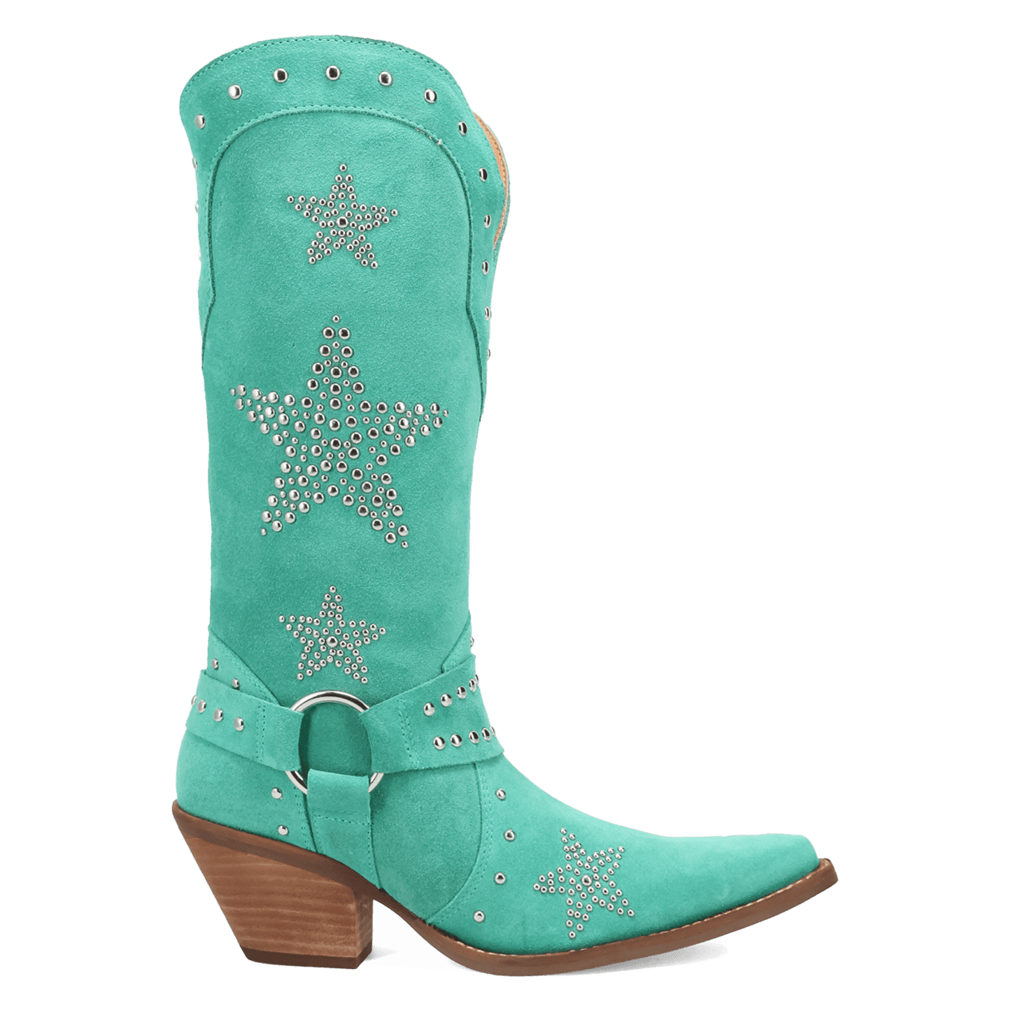 PRODUCT SHOT LUCKY STARS SUEDE LEATHER BOOT AT 90 DEGREE INSIDE ANGLE