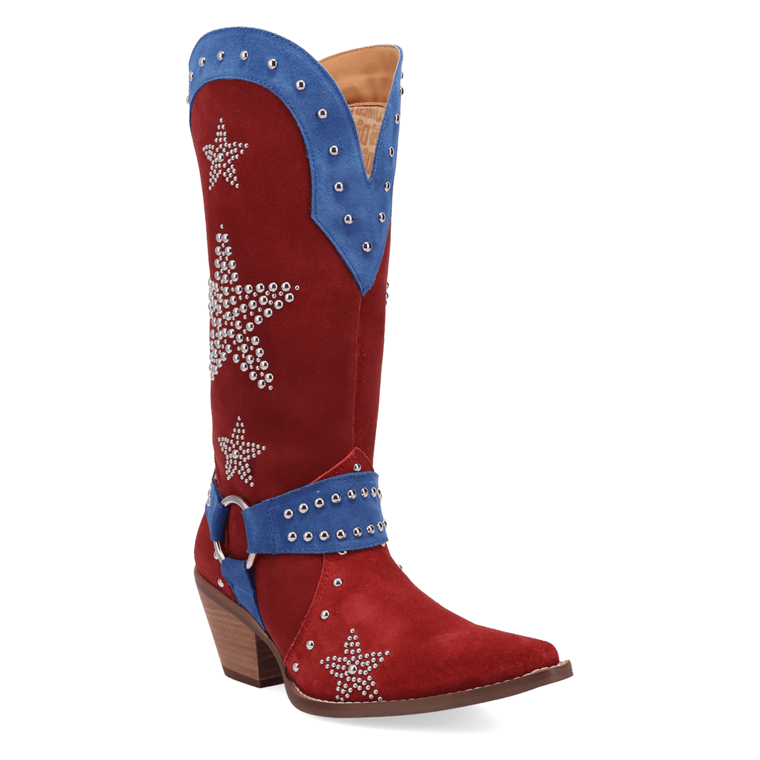 PRODUCT SHOT LUCKY STARS SUEDE LEATHER BOOT AT 45 DEGREE ANGLE