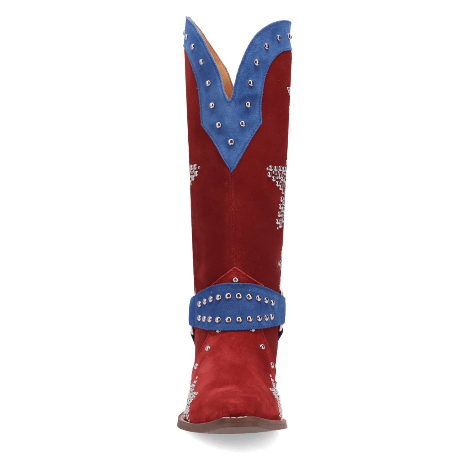 PRODUCT SHOT LUCKY STARS SUEDE LEATHER BOOT AT FRONT ANGLE