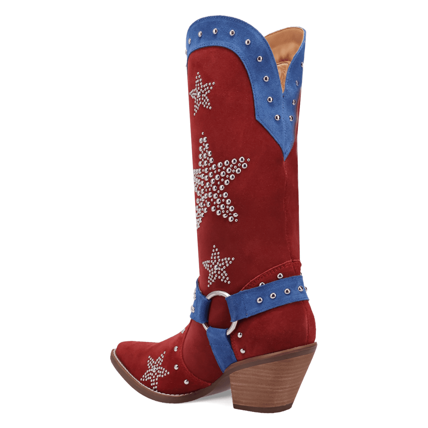 PRODUCT SHOT LUCKY STARS SUEDE LEATHER BOOT AT 270 DEGREE ANGLE
