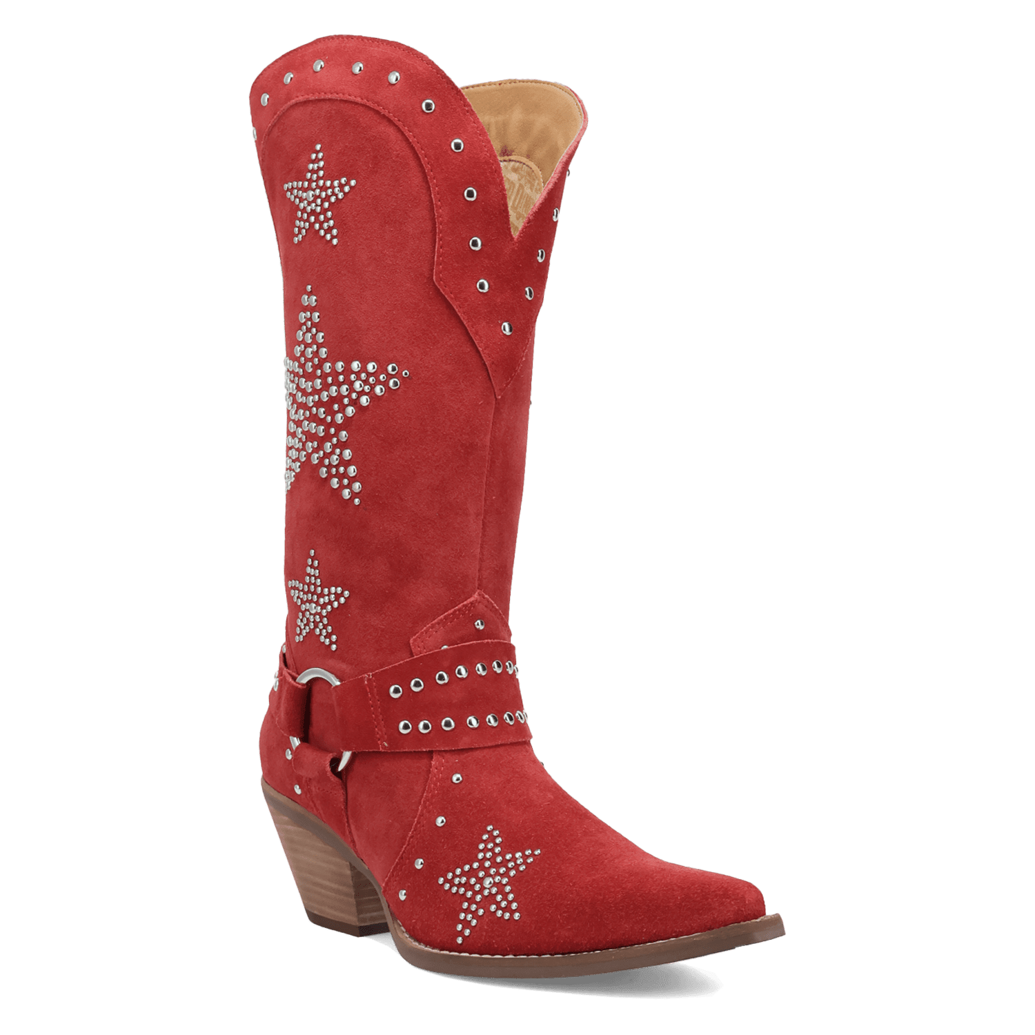 PRODUCT SHOT LUCKY STARS SUEDE LEATHER BOOT AT 45 DEGREE ANGLE