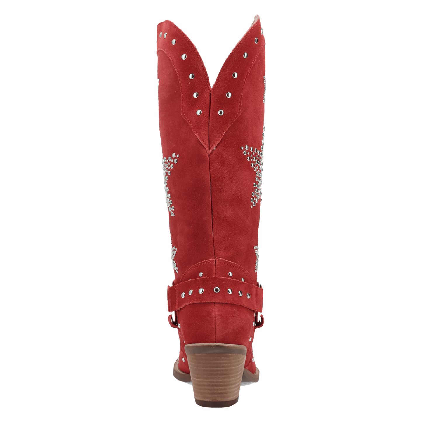 PRODUCT SHOT LUCKY STARS SUEDE LEATHER BOOT AT 180 DEGREE BACK ANGLE