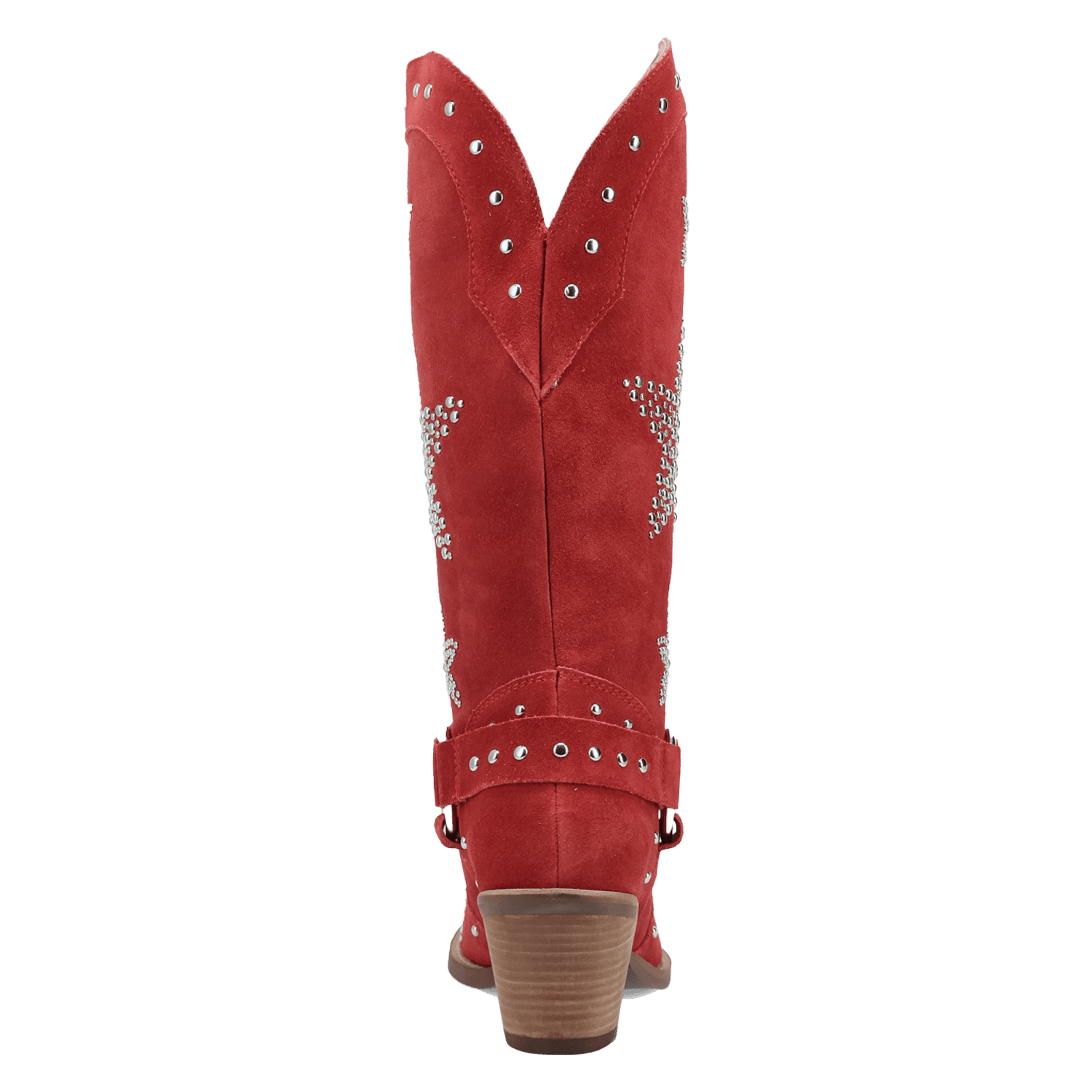 PRODUCT SHOT LUCKY STARS SUEDE LEATHER BOOT AT 180 DEGREE BACK ANGLE
