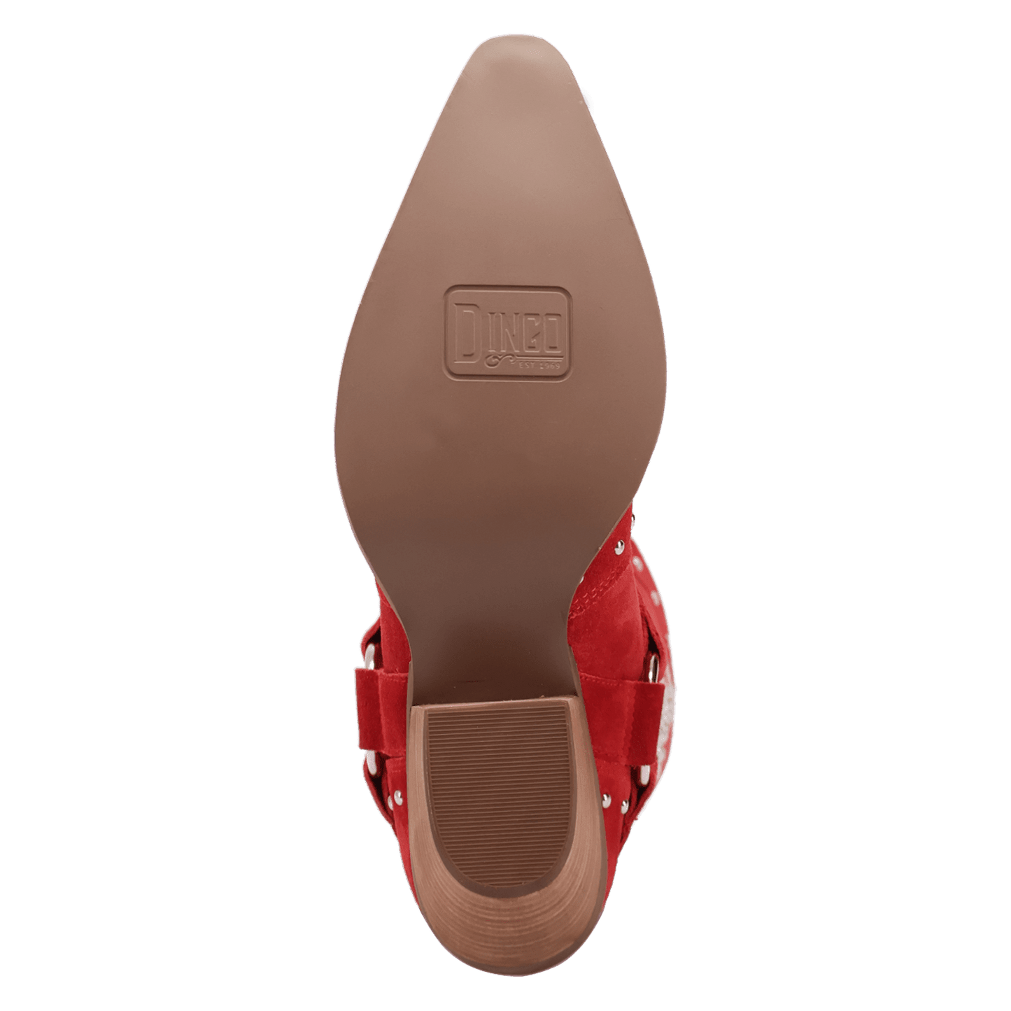 PRODUCT SHOT LUCKY STARS SUEDE LEATHER BOOT AT OUTSOLE ANGLE