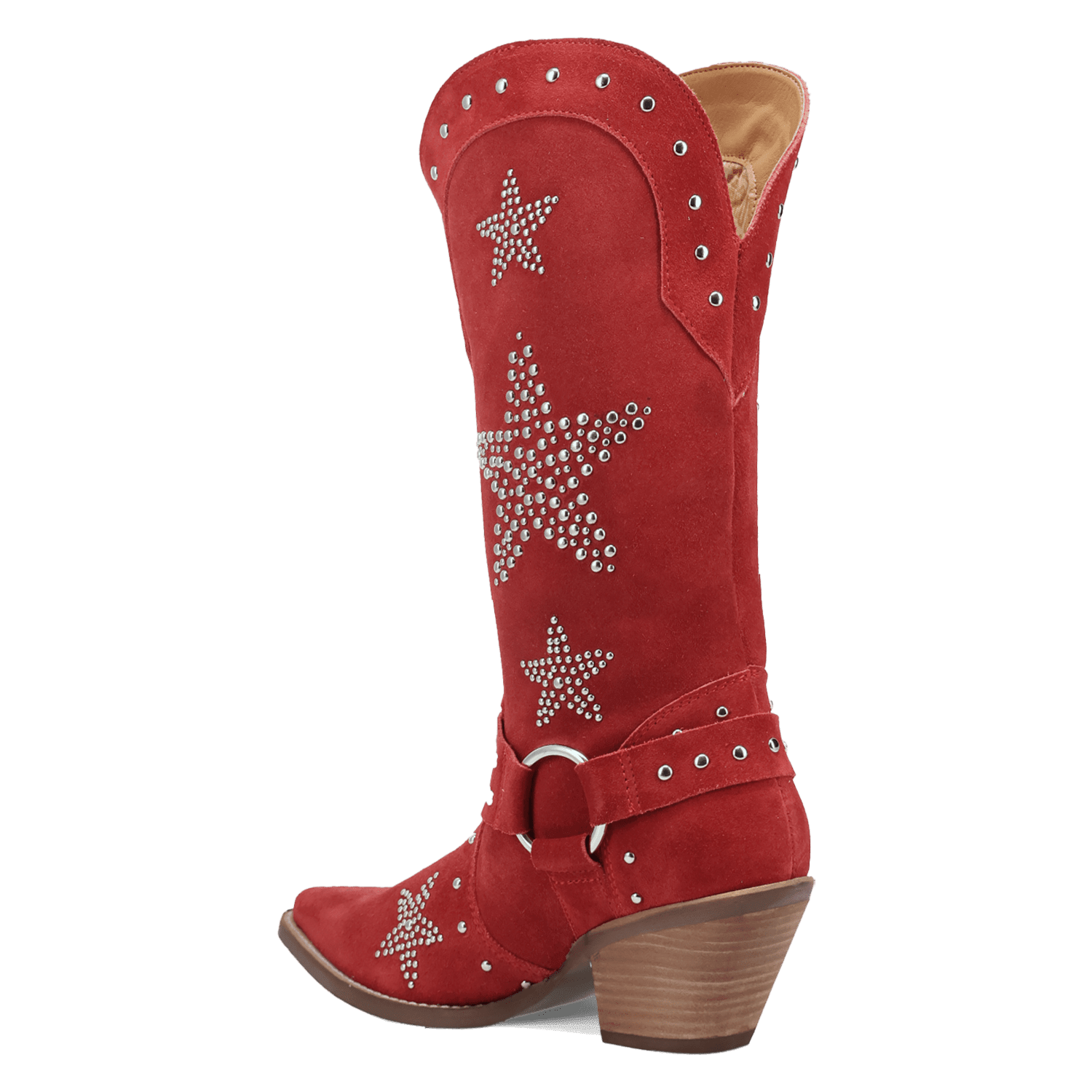 PRODUCT SHOT LUCKY STARS SUEDE LEATHER BOOT AT 270 DEGREE ANGLE