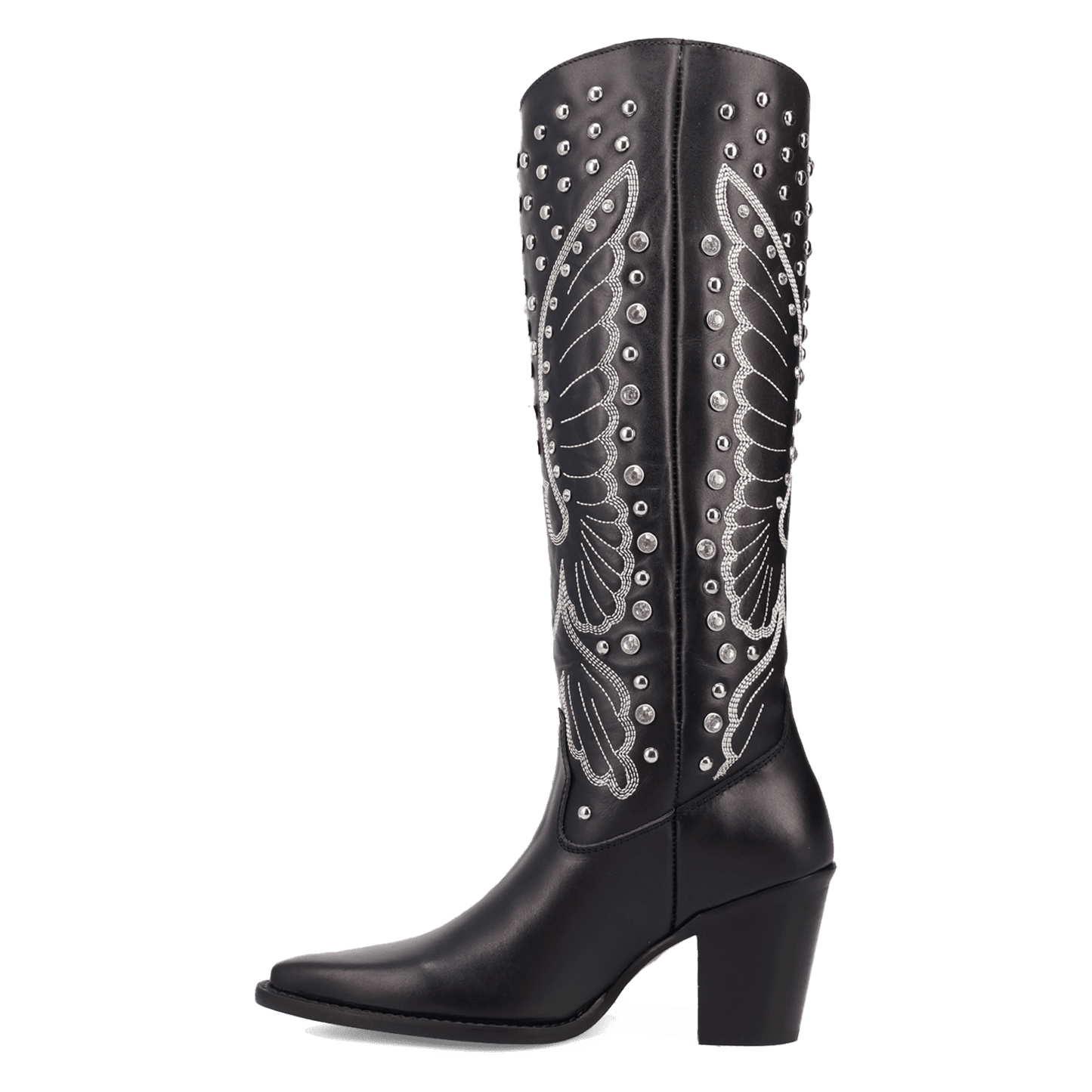 PRODUCT SHOT DIAMONDS FOREVER LEATHER BOOT AT 135 DEGREE OUTSIDE ANGLE