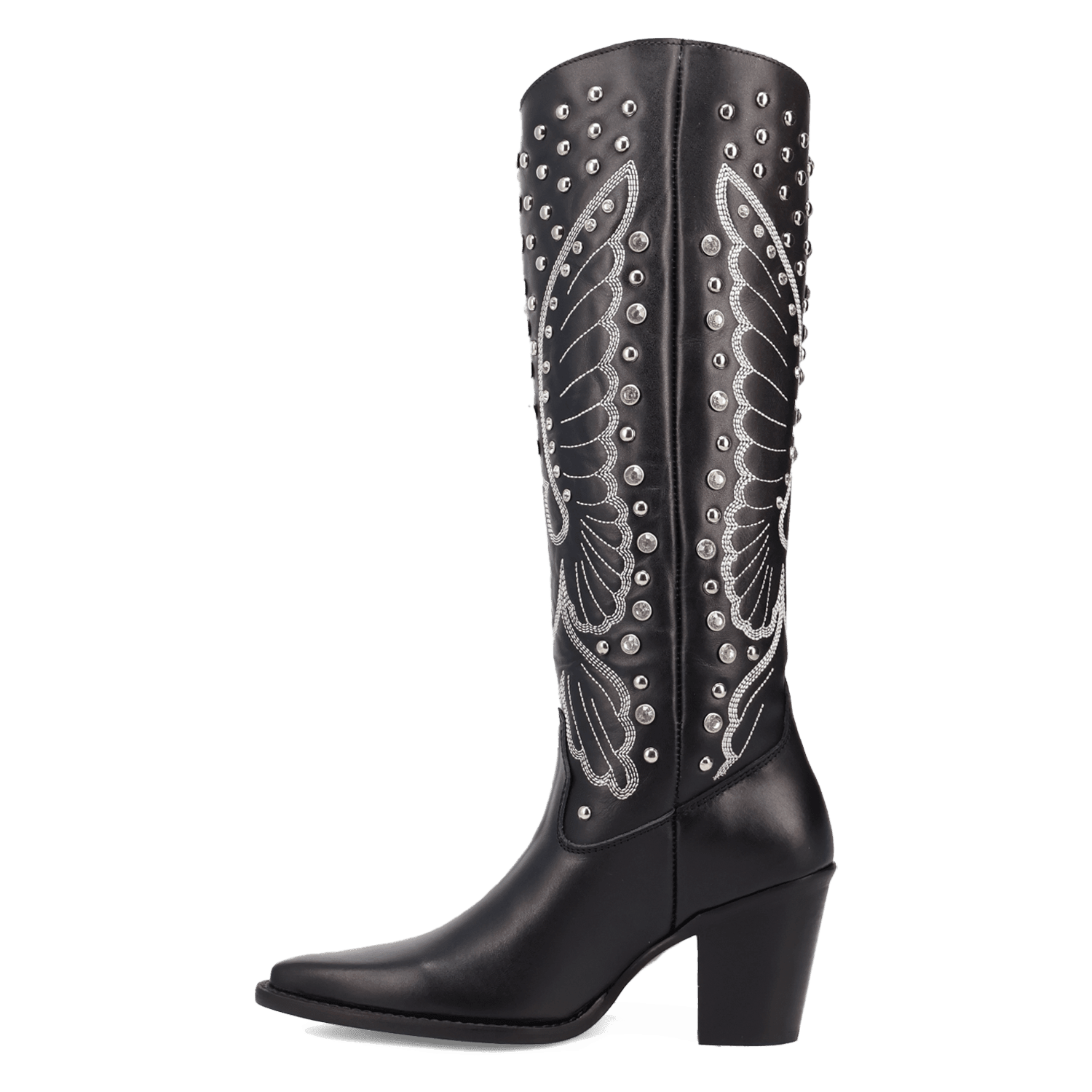 PRODUCT SHOT DIAMONDS FOREVER LEATHER BOOT AT 135 DEGREE OUTSIDE ANGLE
