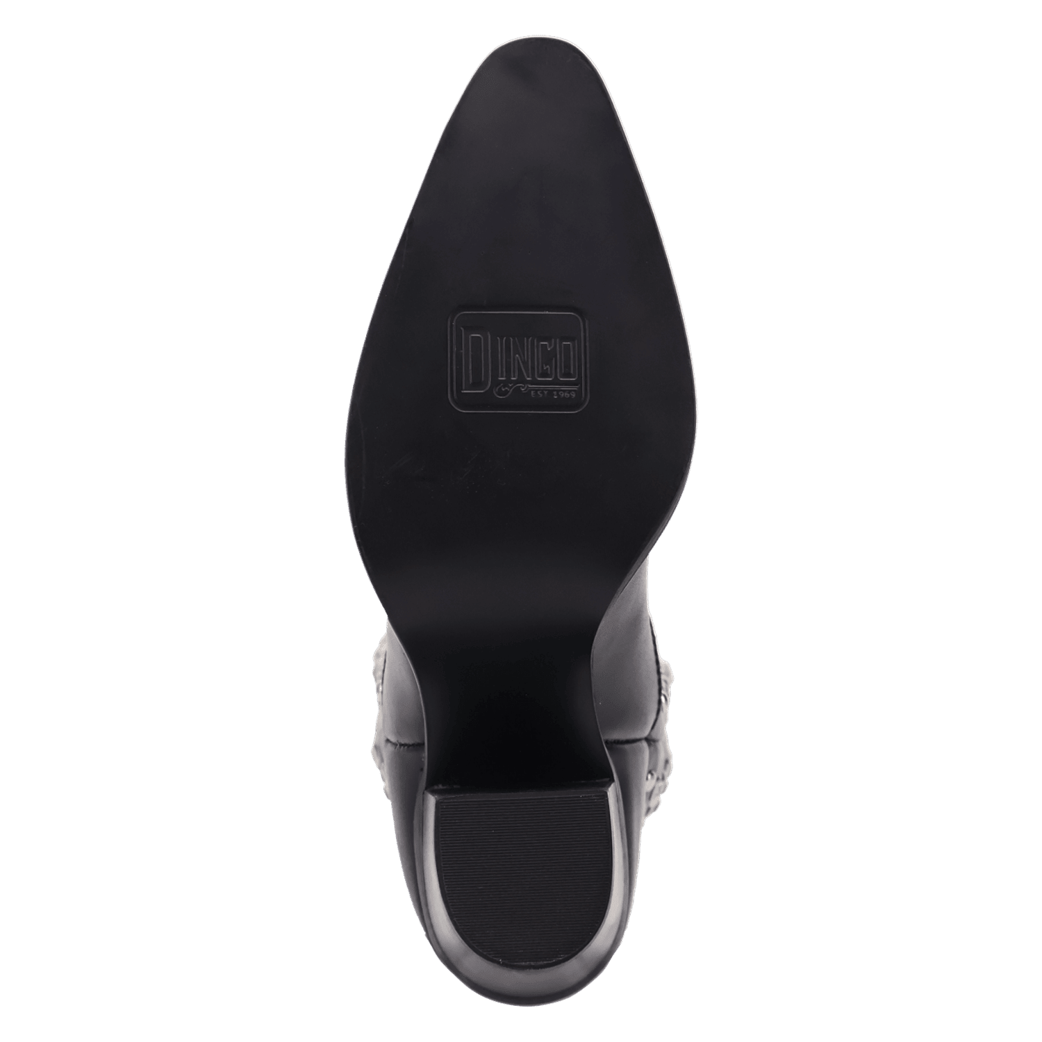 PRODUCT SHOT DIAMONDS FOREVER LEATHER BOOT AT OUTSOLE ANGLE