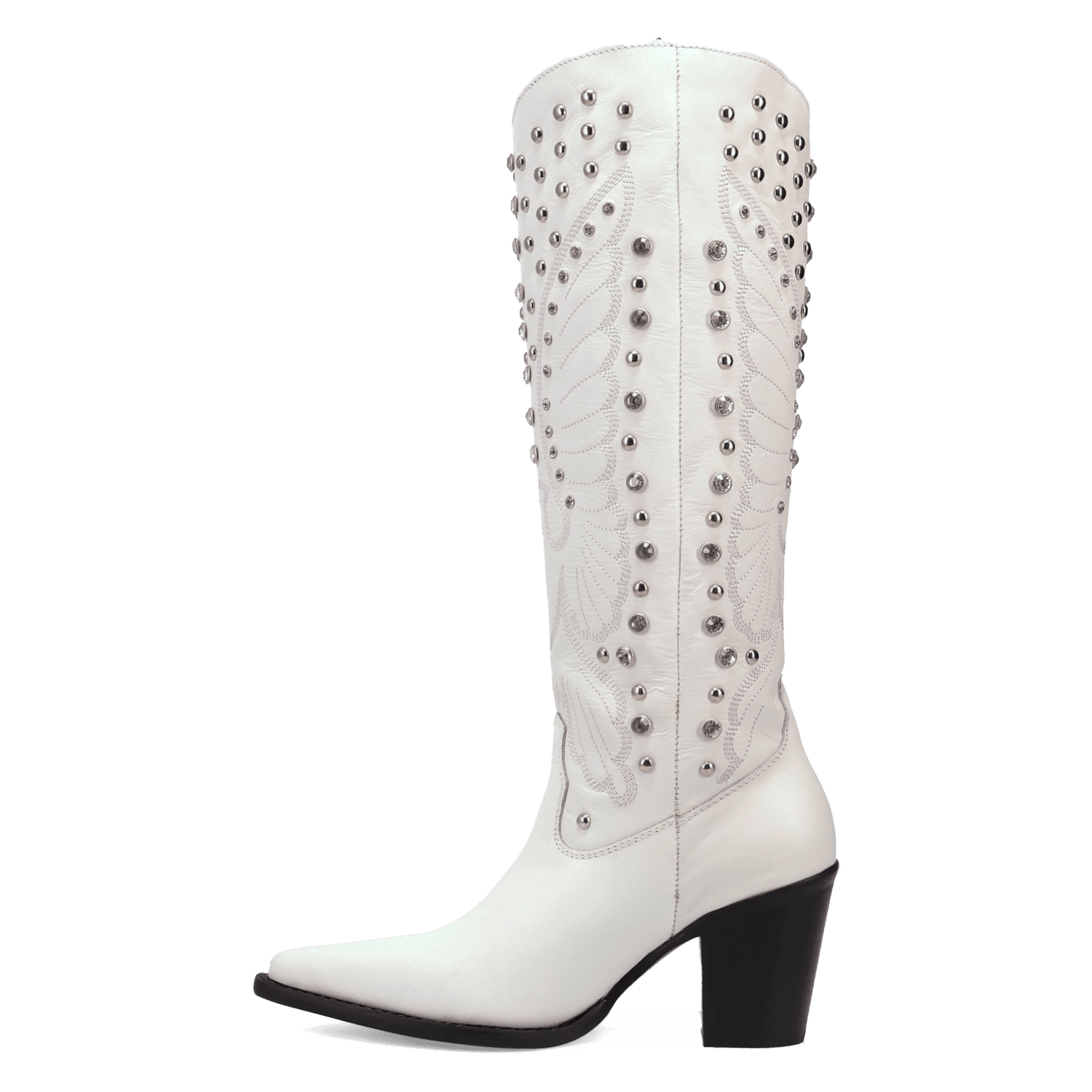 PRODUCT SHOT DIAMONDS FOREVER LEATHER BOOT AT 135 DEGREE OUTSIDE ANGLE