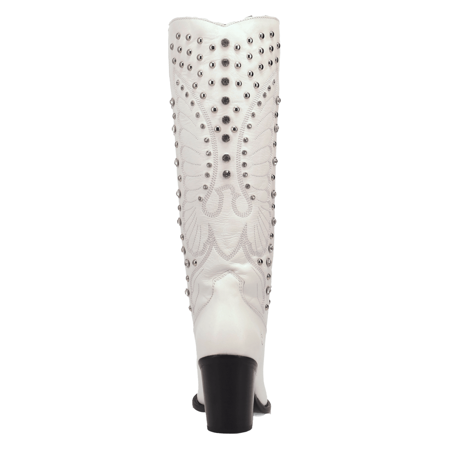 PRODUCT SHOT DIAMONDS FOREVER LEATHER BOOT AT 180 DEGREE BACK ANGLE