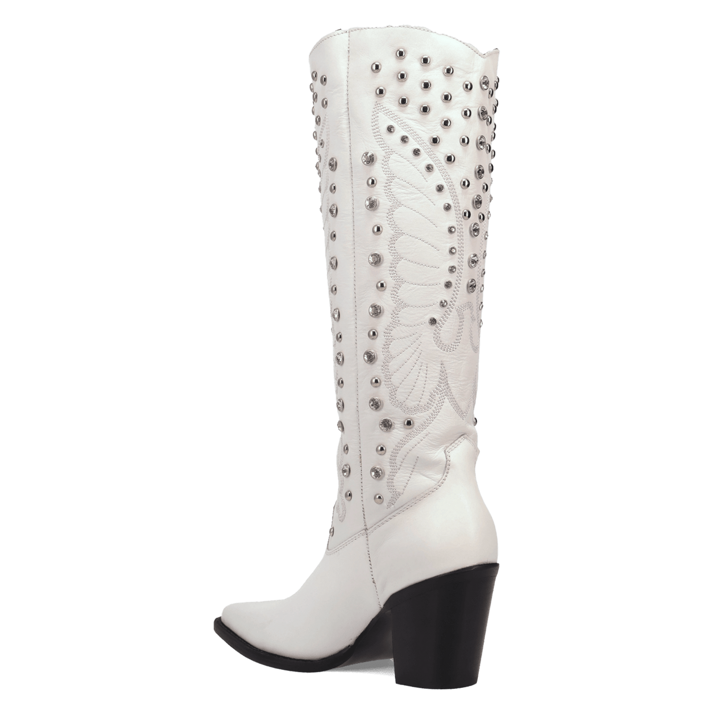 PRODUCT SHOT DIAMONDS FOREVER LEATHER BOOT AT 270 DEGREE ANGLE