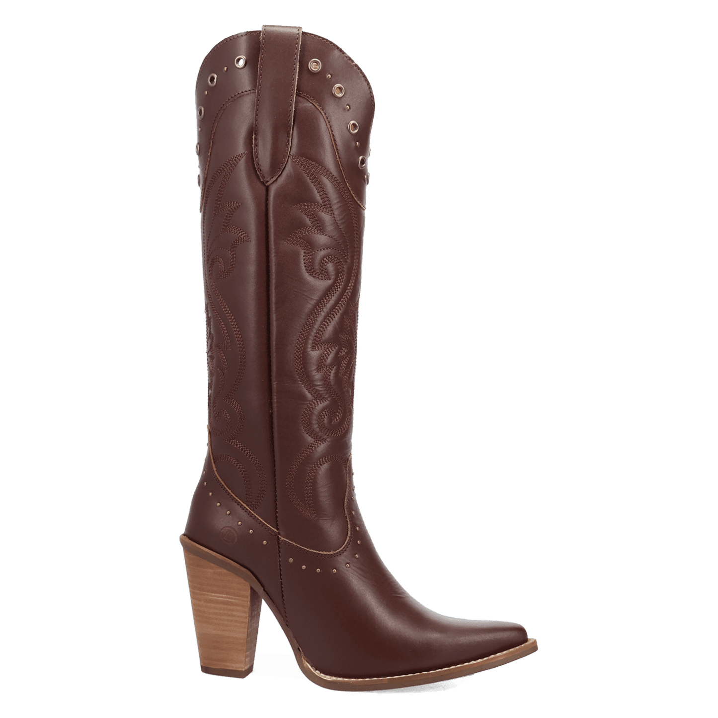 PRODUCT SHOT ROCK N' REBEL LEATHER BOOT AT 90 DEGREE INSIDE ANGLE