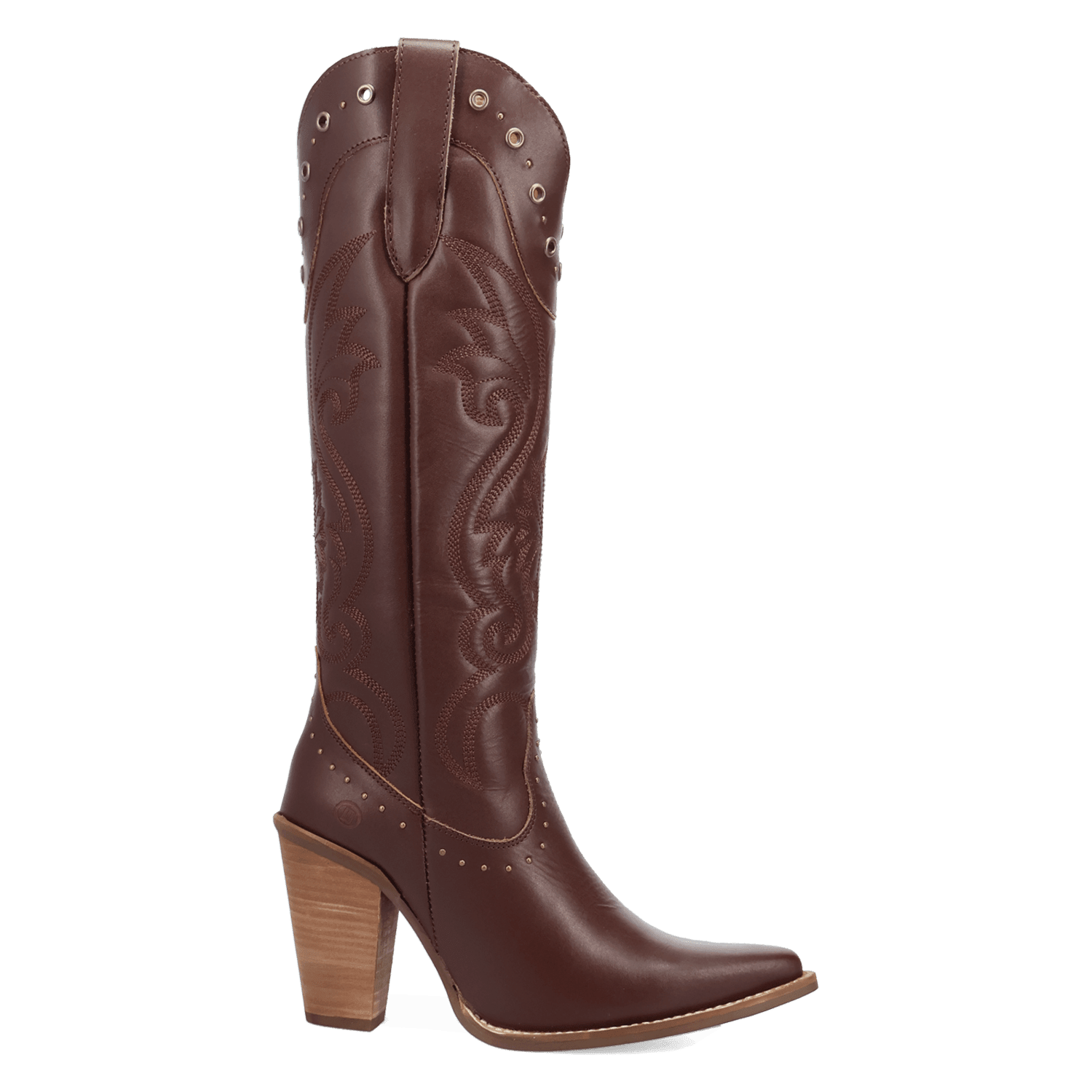 PRODUCT SHOT ROCK N' REBEL LEATHER BOOT AT 90 DEGREE INSIDE ANGLE