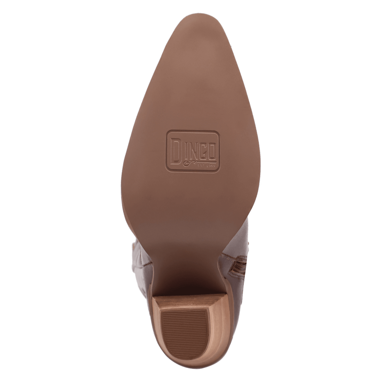 PRODUCT SHOT ROCK N' REBEL LEATHER BOOT AT OUTSOLE ANGLE