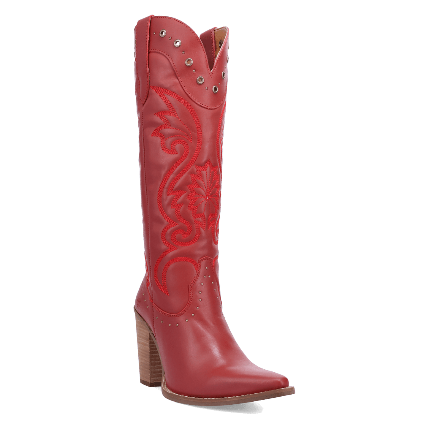 PRODUCT SHOT ROCK N' REBEL LEATHER BOOT AT 45 DEGREE ANGLE
