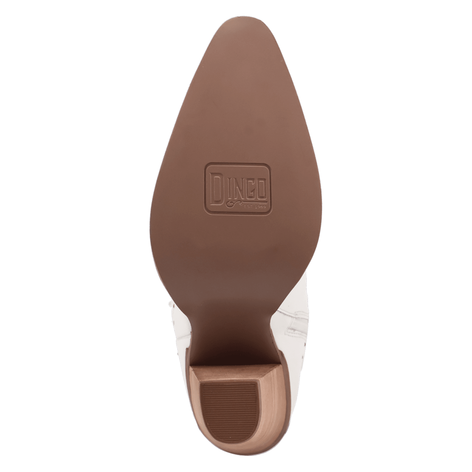 PRODUCT SHOT ROCK N' REBEL LEATHER BOOT AT OUTSOLE ANGLE