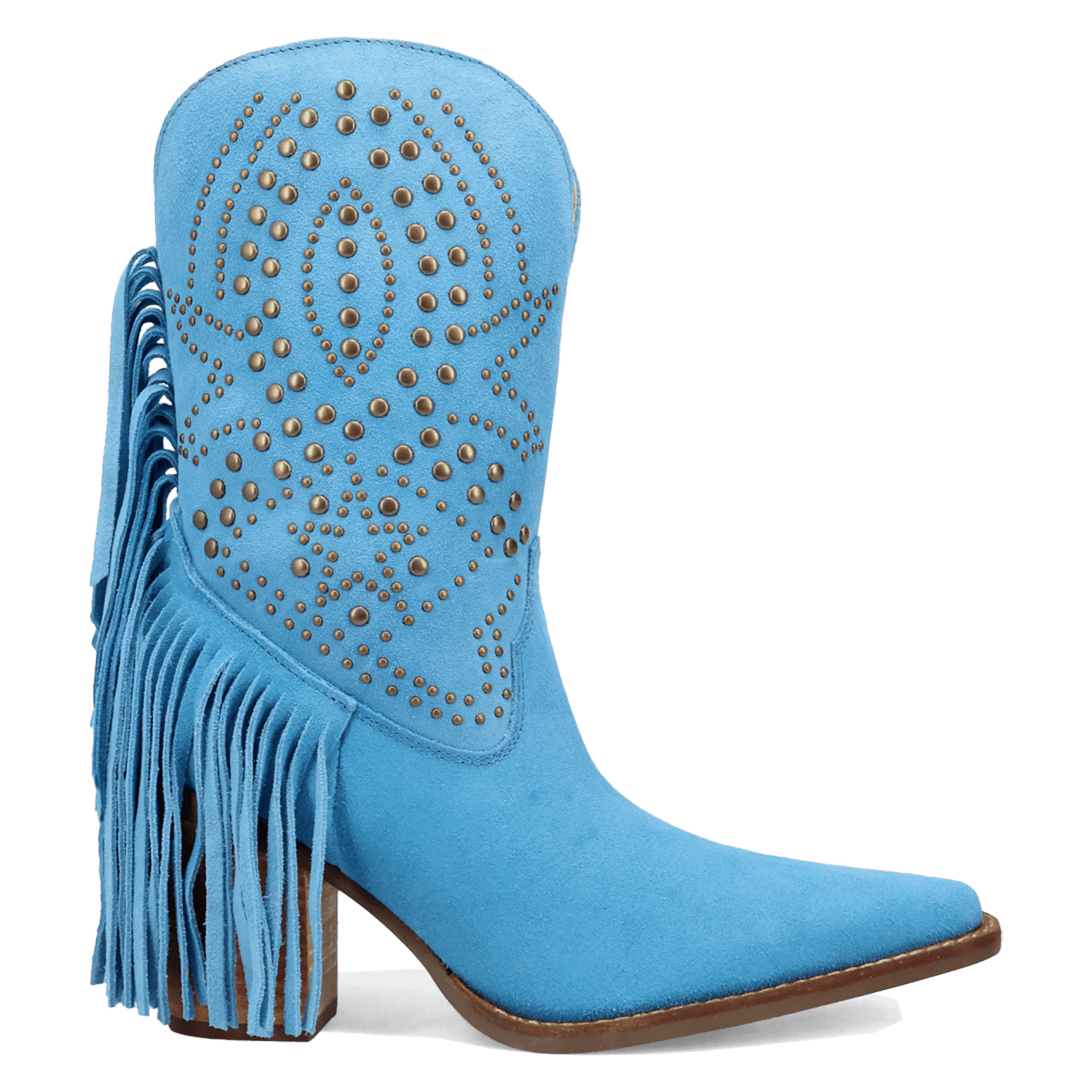 PRODUCT SHOT STAR POWER SUEDE LEATHER BOOTIE AT 90 DEGREE INSIDE ANGLE