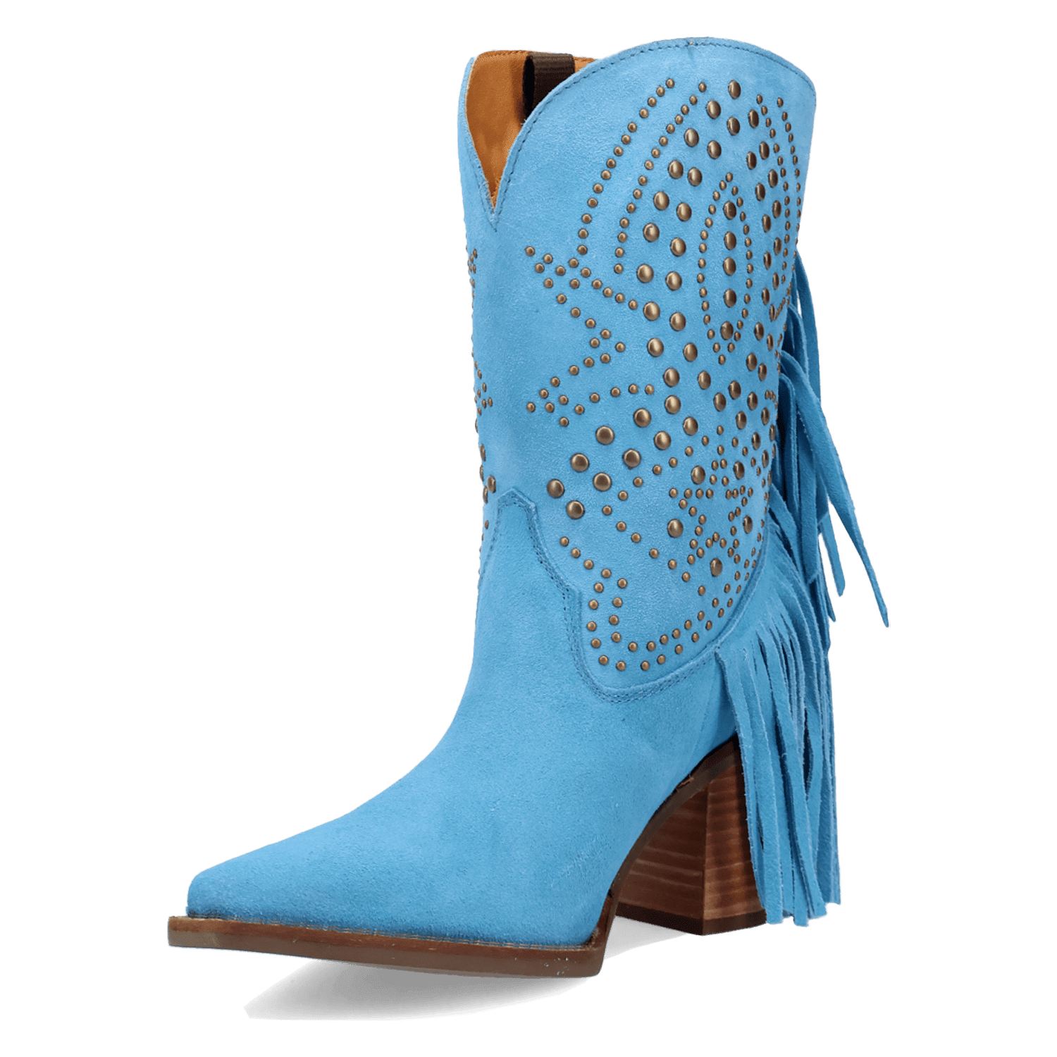 PRODUCT SHOT STAR POWER SUEDE LEATHER BOOTIE AT 225 DEGREE ANGLE