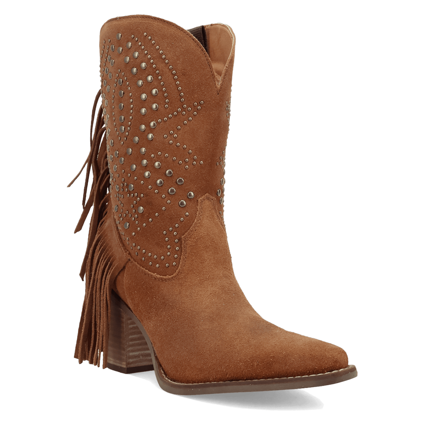 PRODUCT SHOT STAR POWER SUEDE LEATHER BOOTIE AT 45 DEGREE ANGLE