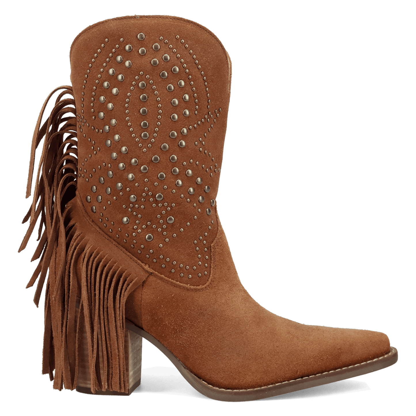 PRODUCT SHOT STAR POWER SUEDE LEATHER BOOTIE AT 90 DEGREE INSIDE ANGLE