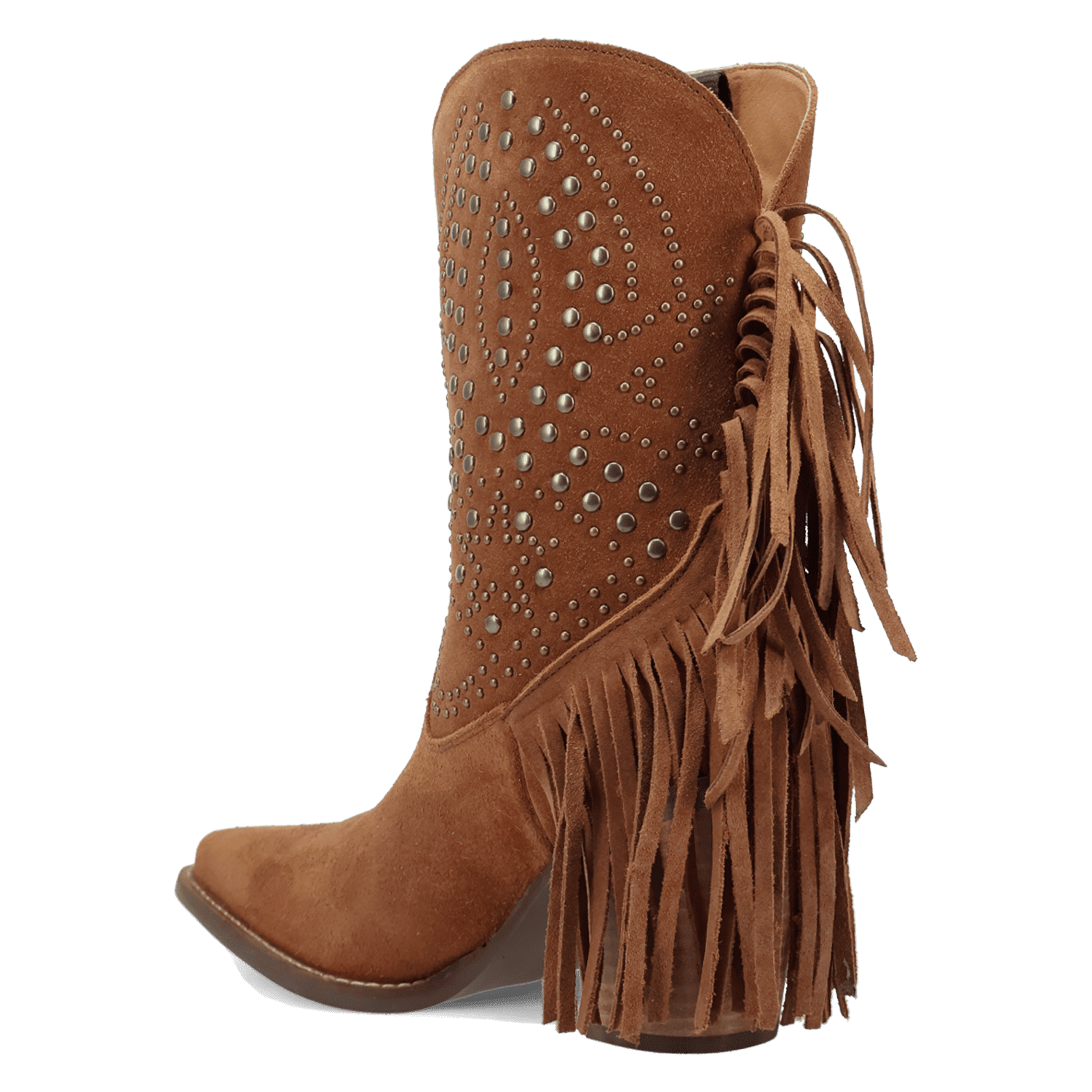 PRODUCT SHOT STAR POWER SUEDE LEATHER BOOTIE AT 270 DEGREE ANGLE