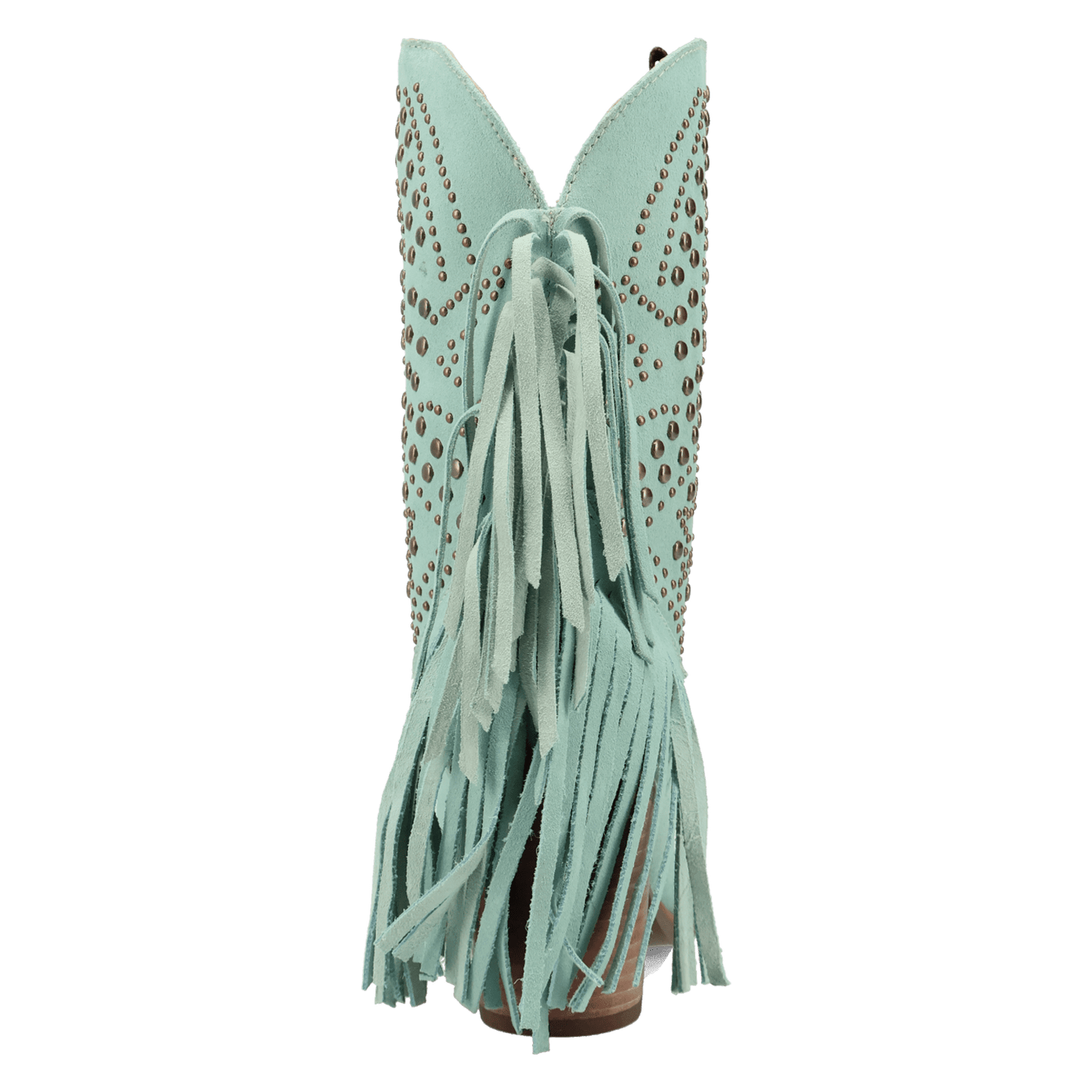 PRODUCT SHOT STAR POWER SUEDE LEATHER BOOTIE AT 180 DEGREE BACK ANGLE