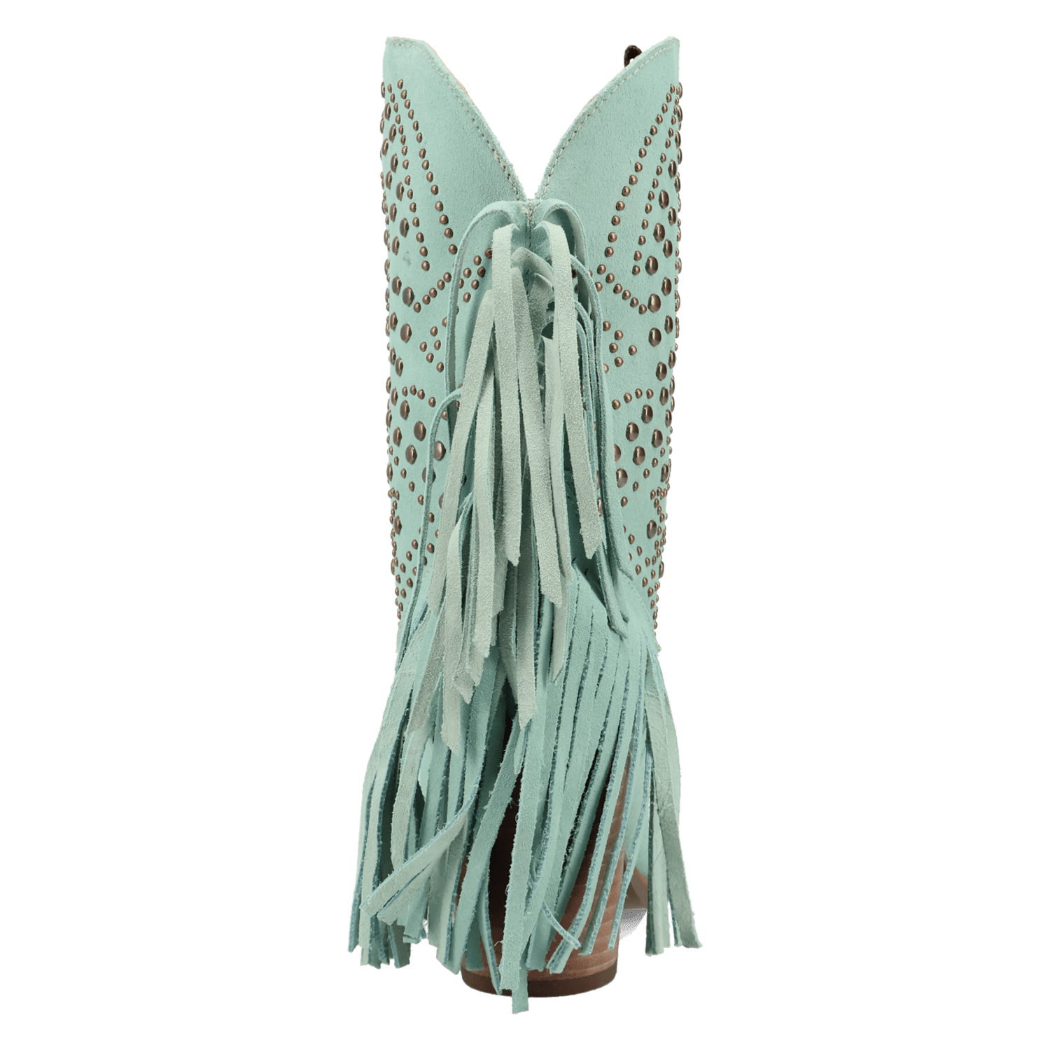 PRODUCT SHOT STAR POWER SUEDE LEATHER BOOTIE AT 180 DEGREE BACK ANGLE