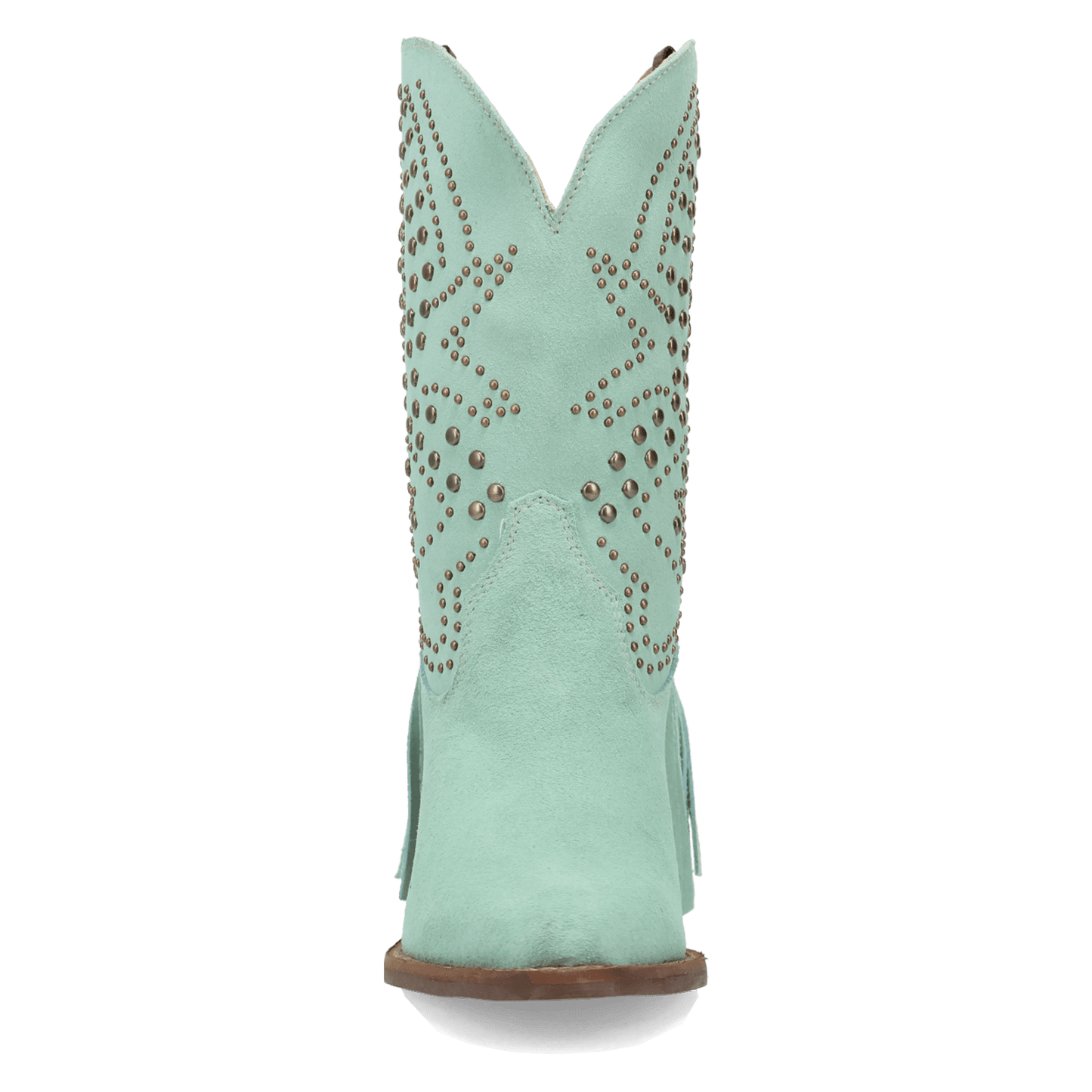 PRODUCT SHOT STAR POWER SUEDE LEATHER BOOTIE AT FRONT ANGLE