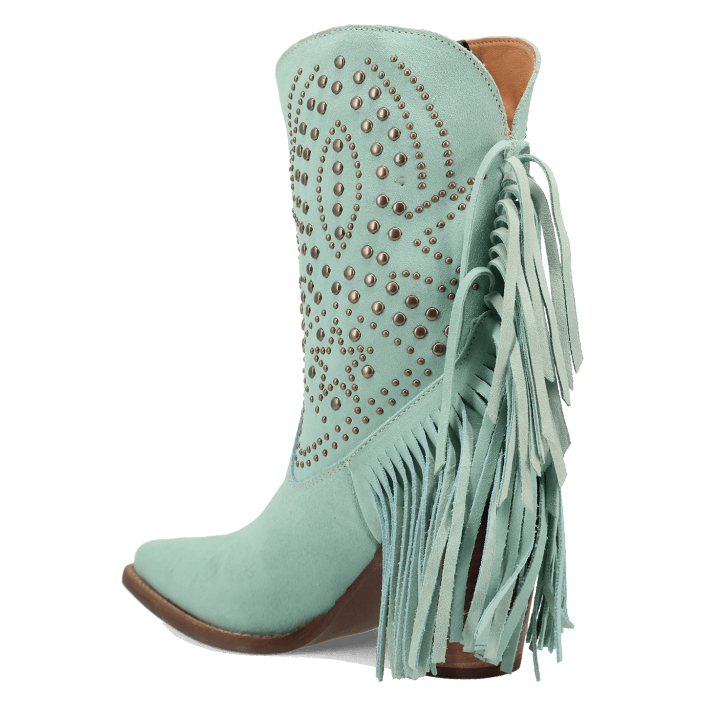 PRODUCT SHOT STAR POWER SUEDE LEATHER BOOTIE AT 270 DEGREE ANGLE