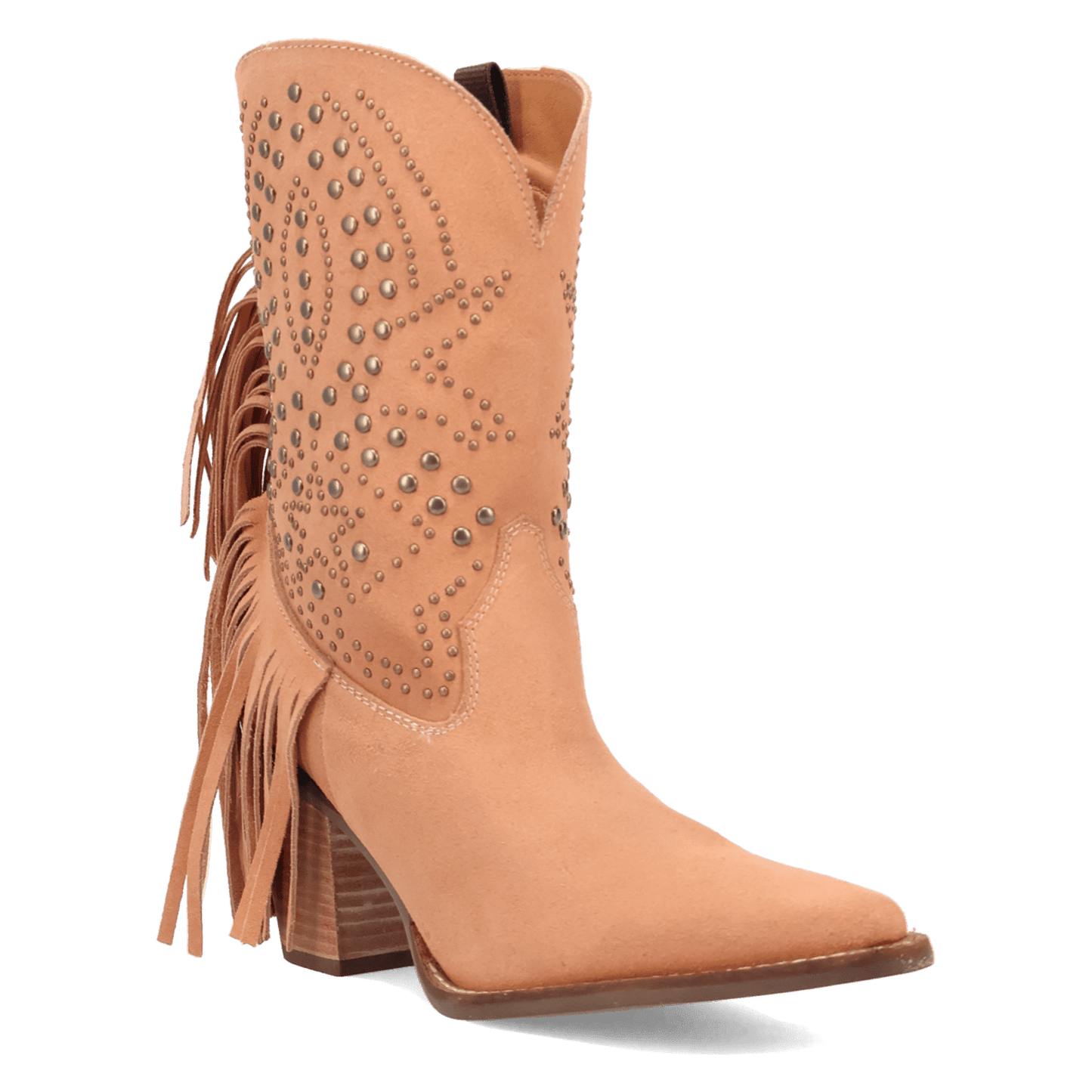 PRODUCT SHOT STAR POWER SUEDE LEATHER BOOTIE AT 45 DEGREE ANGLE