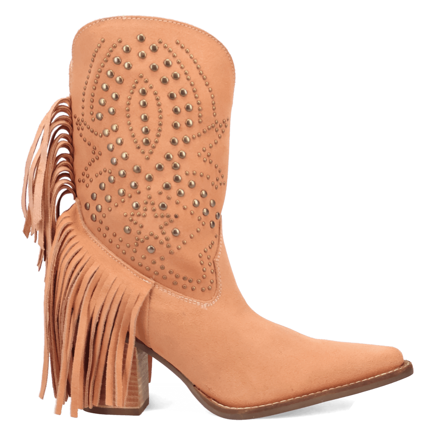 PRODUCT SHOT STAR POWER SUEDE LEATHER BOOTIE AT 90 DEGREE INSIDE ANGLE