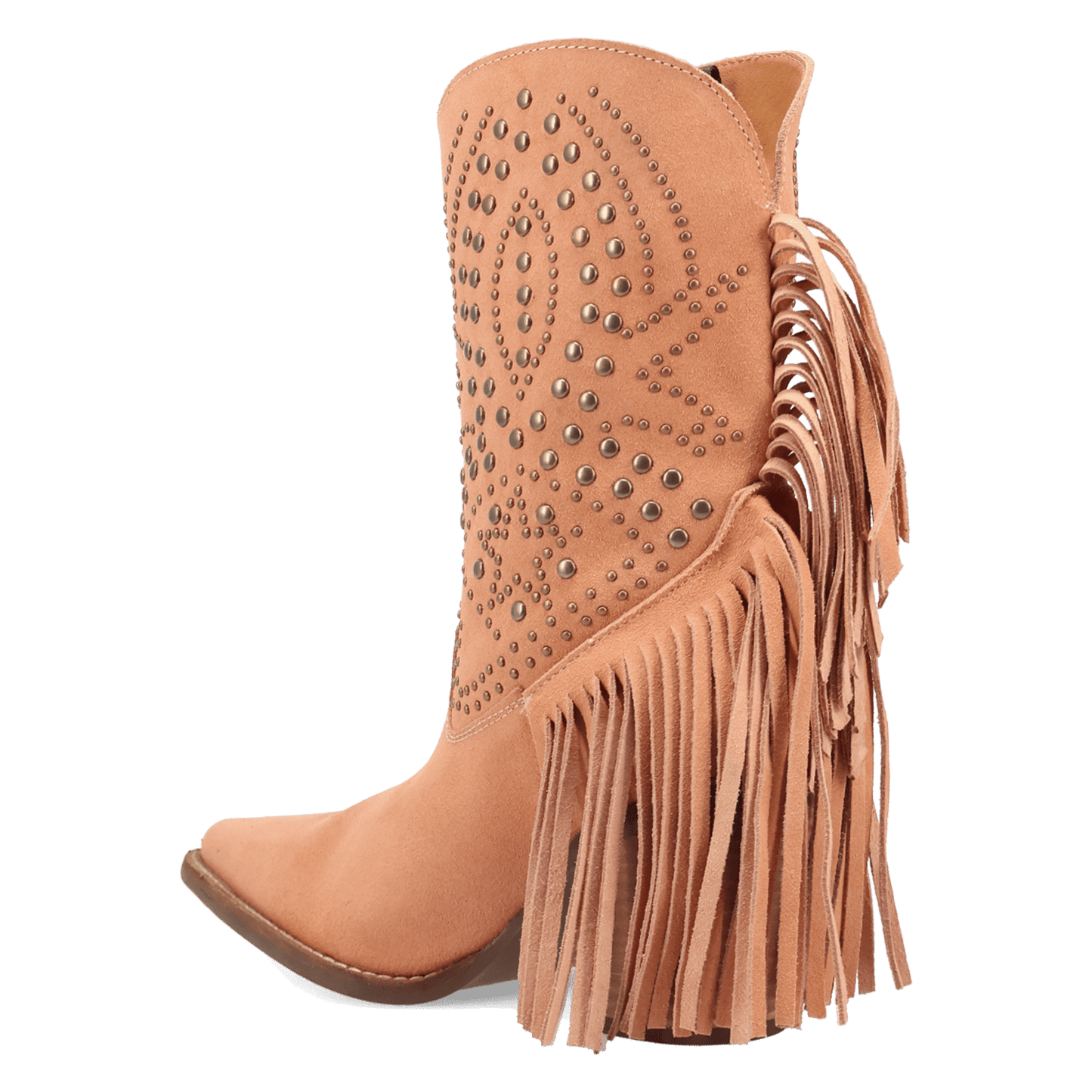 PRODUCT SHOT STAR POWER SUEDE LEATHER BOOTIE AT 270 DEGREE ANGLE