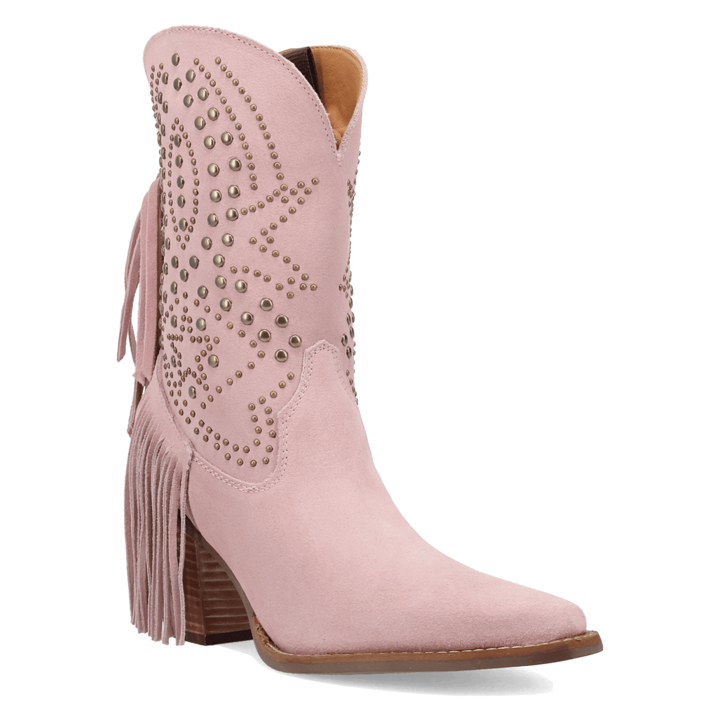 PRODUCT SHOT STAR POWER SUEDE LEATHER BOOTIE AT 45 DEGREE ANGLE