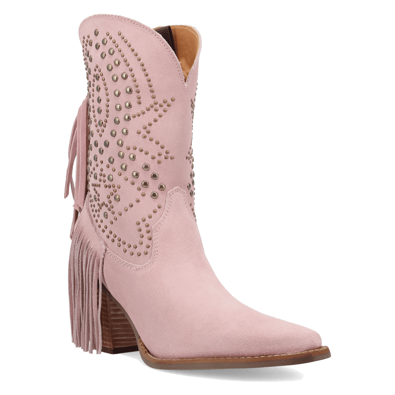 PRODUCT SHOT STAR POWER SUEDE LEATHER BOOTIE AT 45 DEGREE ANGLE