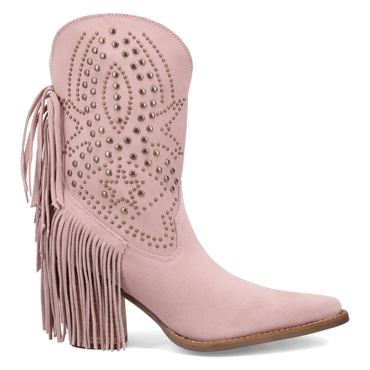 PRODUCT SHOT STAR POWER SUEDE LEATHER BOOTIE AT 90 DEGREE INSIDE ANGLE