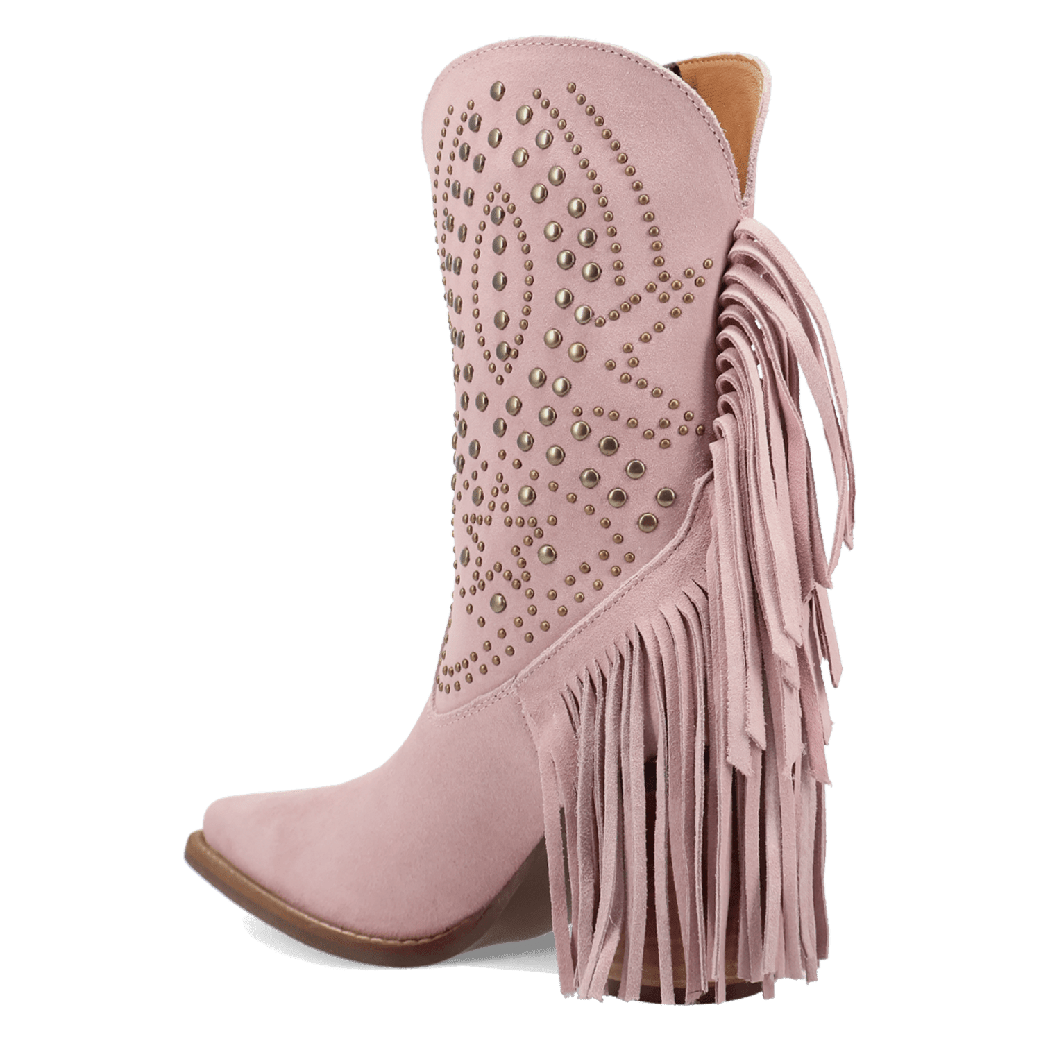 PRODUCT SHOT STAR POWER SUEDE LEATHER BOOTIE AT 270 DEGREE ANGLE