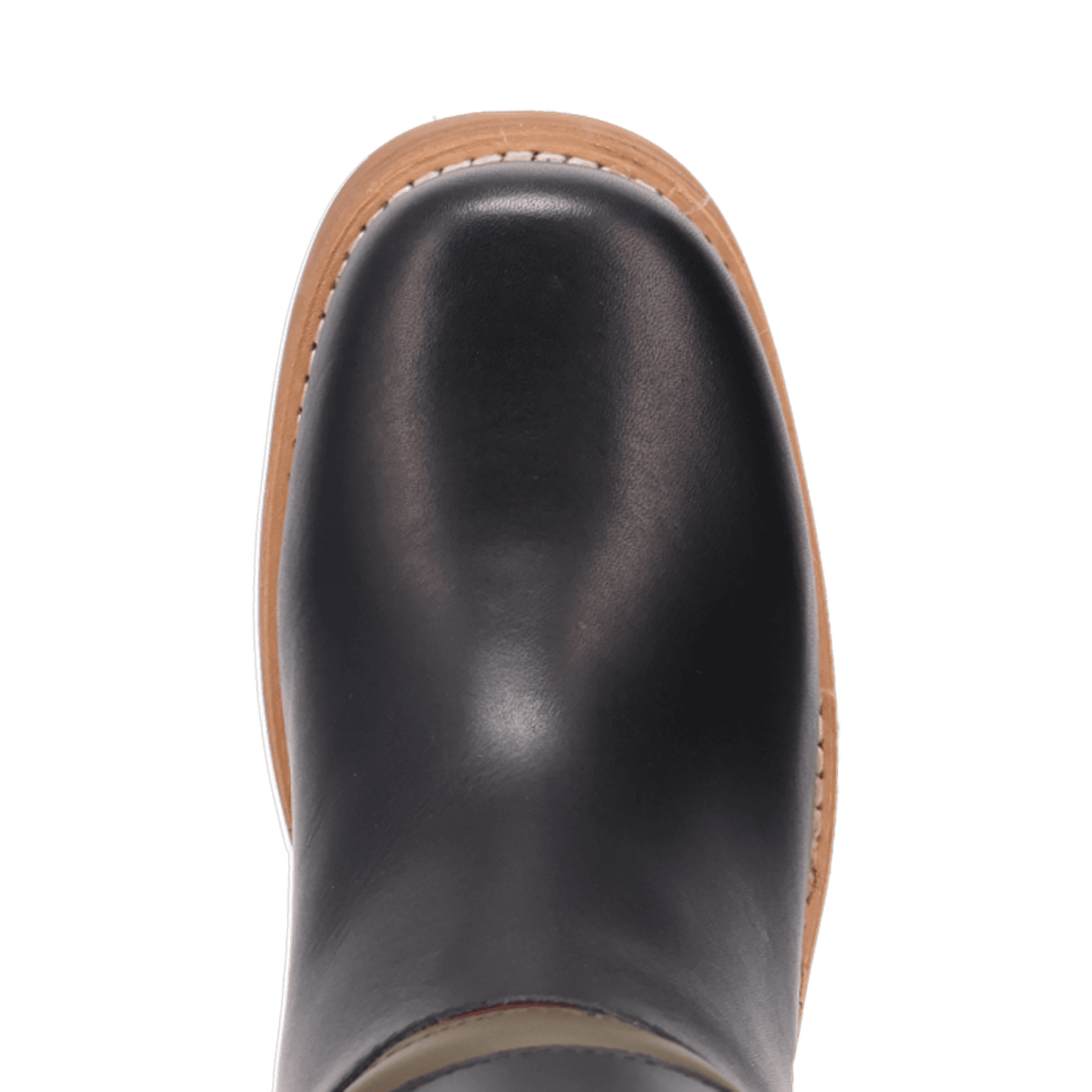 PRODUCT SHOT PATCHES LEATHER BOOT AT TOE ANGLE