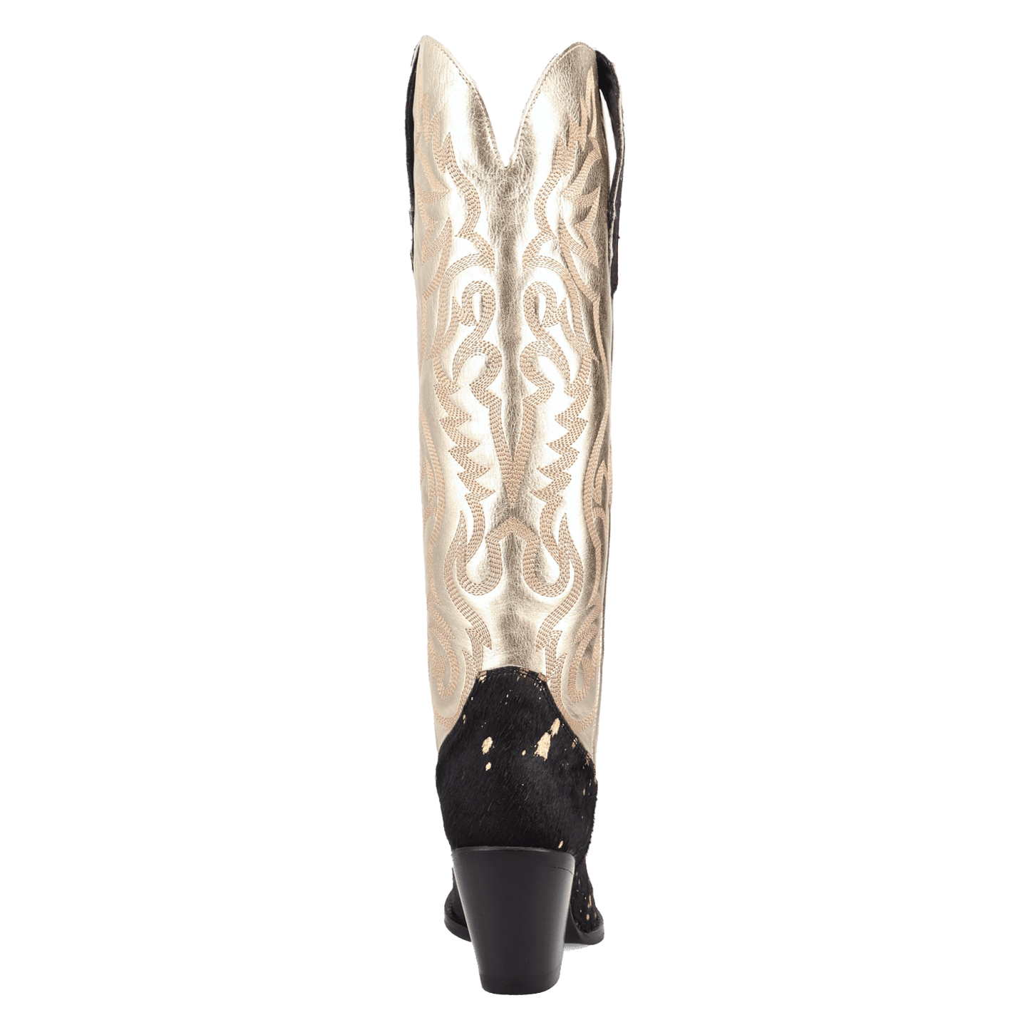 PRODUCT SHOT TAKE NO BULL LEATHER BOOT AT 180 DEGREE BACK ANGLE