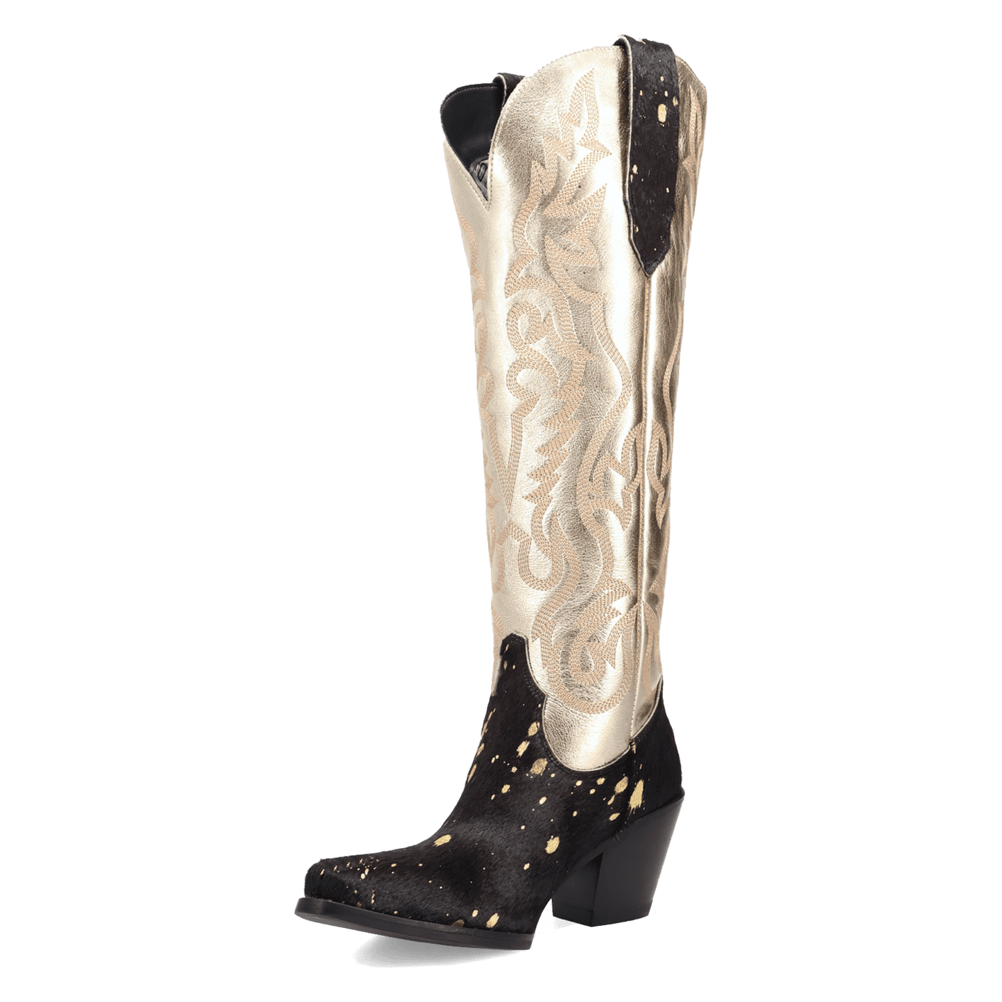 PRODUCT SHOT TAKE NO BULL LEATHER BOOT AT 225 DEGREE ANGLE