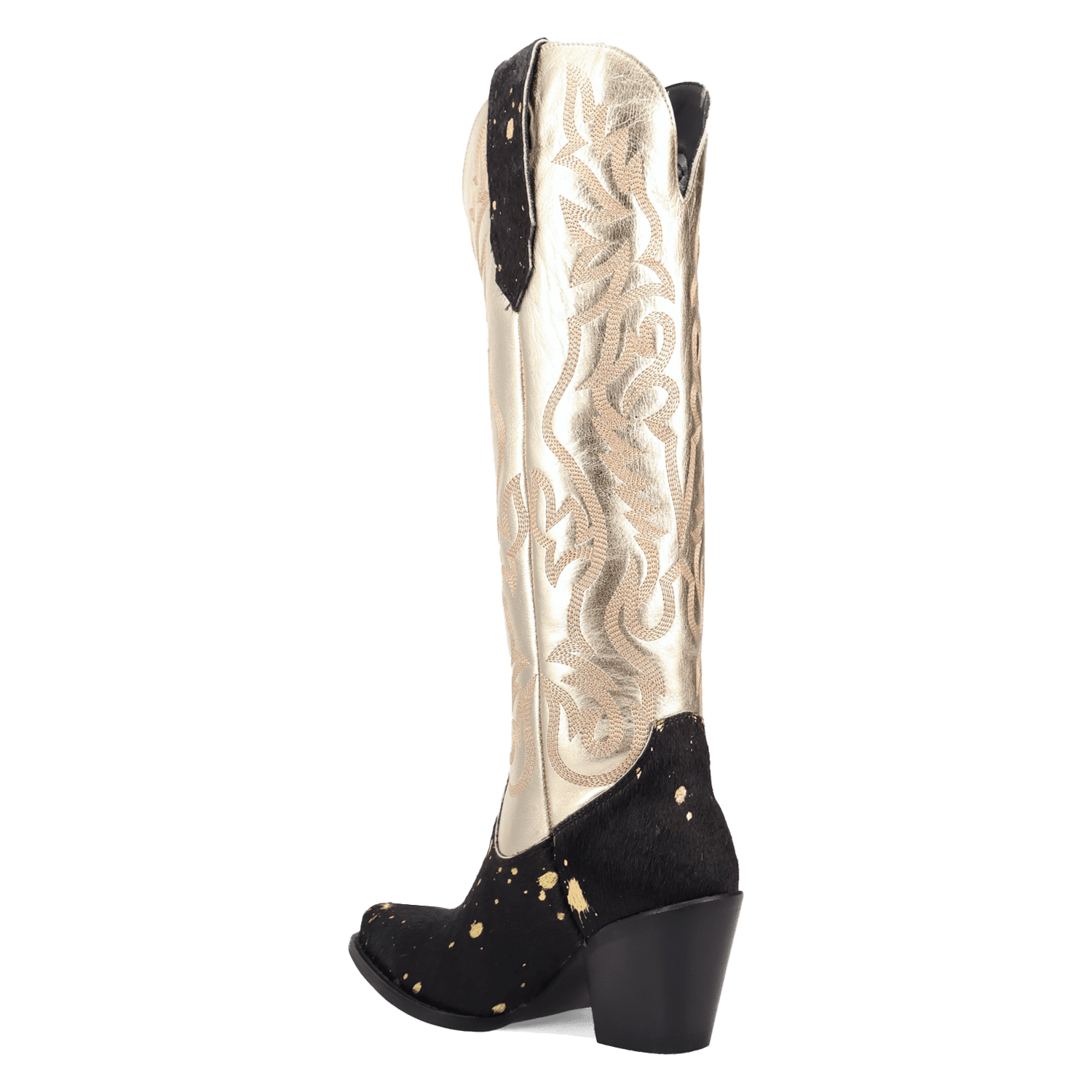 PRODUCT SHOT TAKE NO BULL LEATHER BOOT AT 270 DEGREE ANGLE