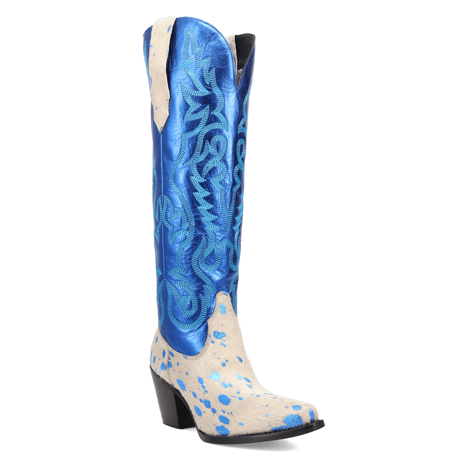 PRODUCT SHOT TAKE NO BULL LEATHER BOOT AT 45 DEGREE ANGLE