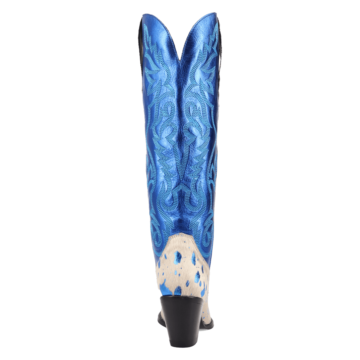 PRODUCT SHOT TAKE NO BULL LEATHER BOOT AT 180 DEGREE BACK ANGLE