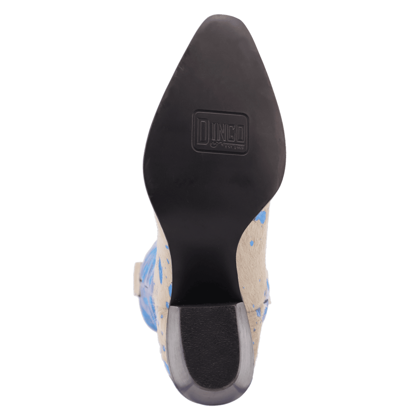 PRODUCT SHOT TAKE NO BULL LEATHER BOOT AT OUTSOLE ANGLE