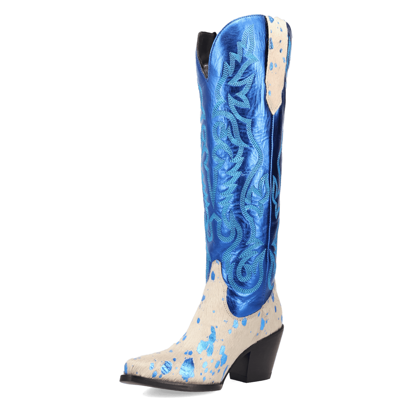 PRODUCT SHOT TAKE NO BULL LEATHER BOOT AT 225 DEGREE ANGLE