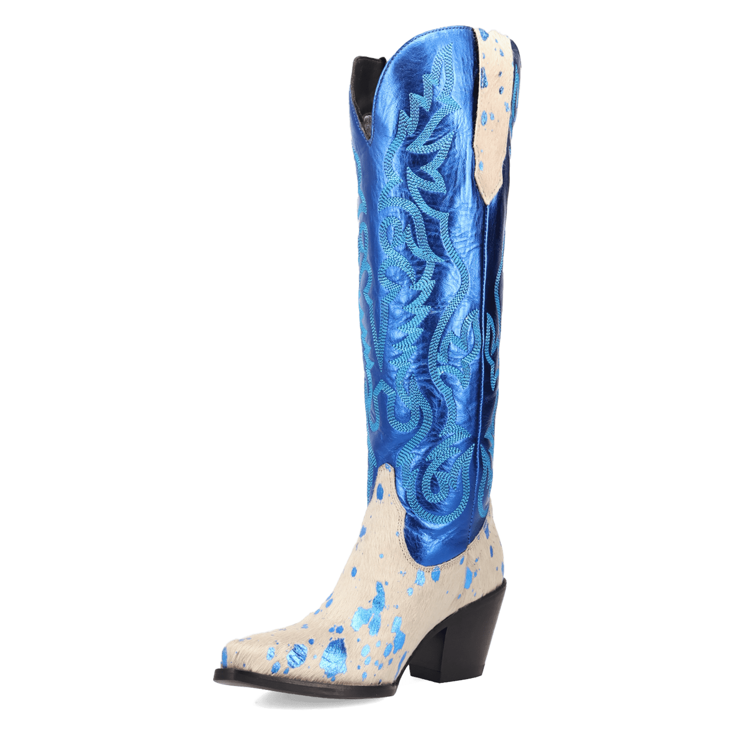 PRODUCT SHOT TAKE NO BULL LEATHER BOOT AT 225 DEGREE ANGLE