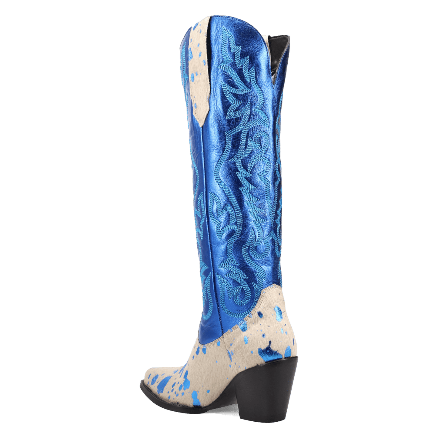 PRODUCT SHOT TAKE NO BULL LEATHER BOOT AT 270 DEGREE ANGLE