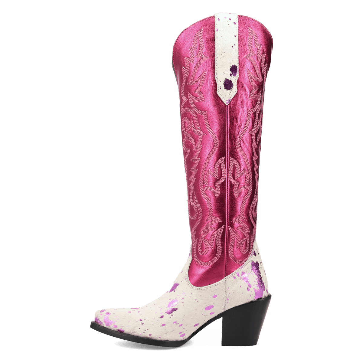 PRODUCT SHOT TAKE NO BULL LEATHER BOOT AT 135 DEGREE OUTSIDE ANGLE